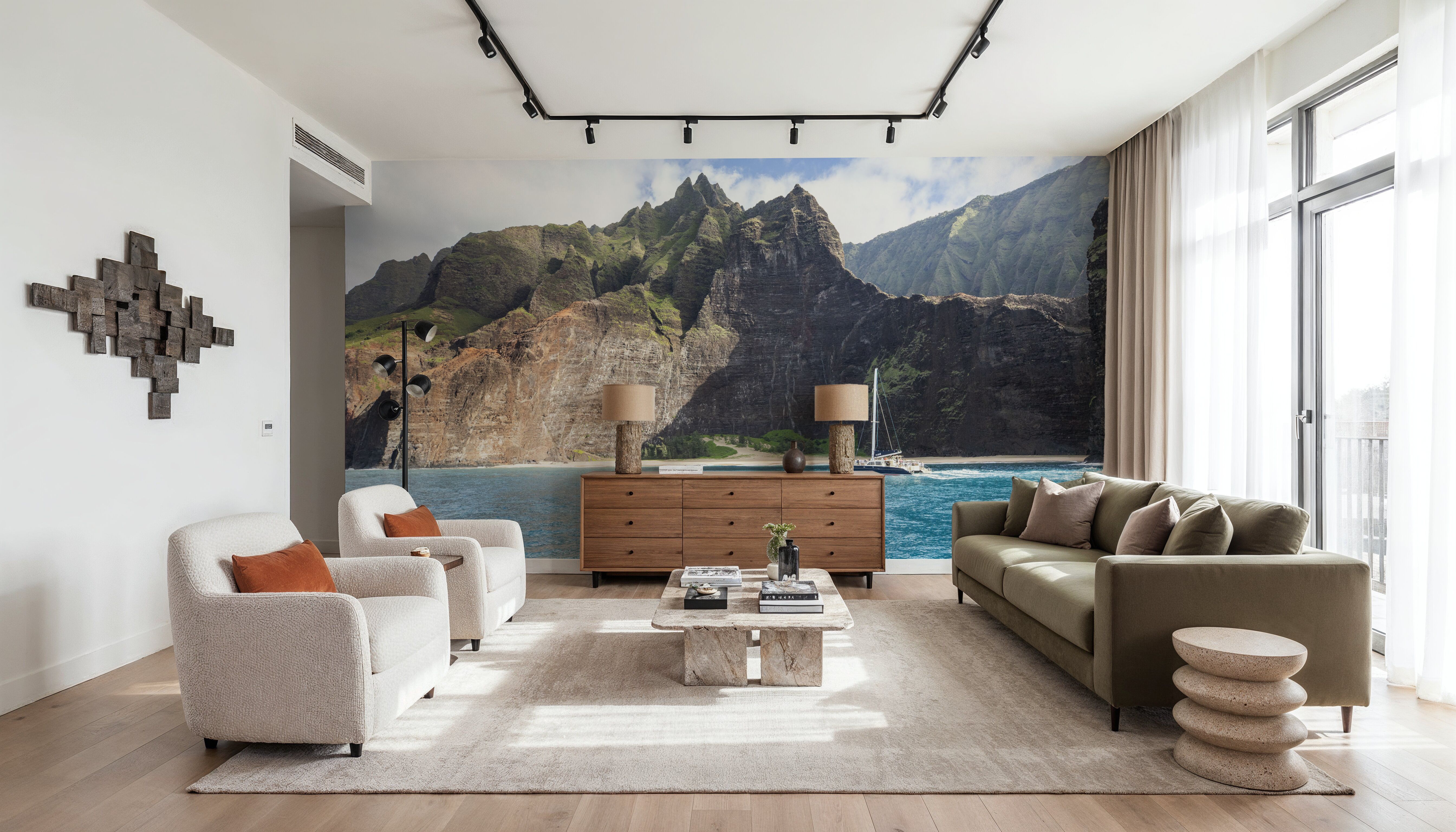 Napali Cruise, Behang