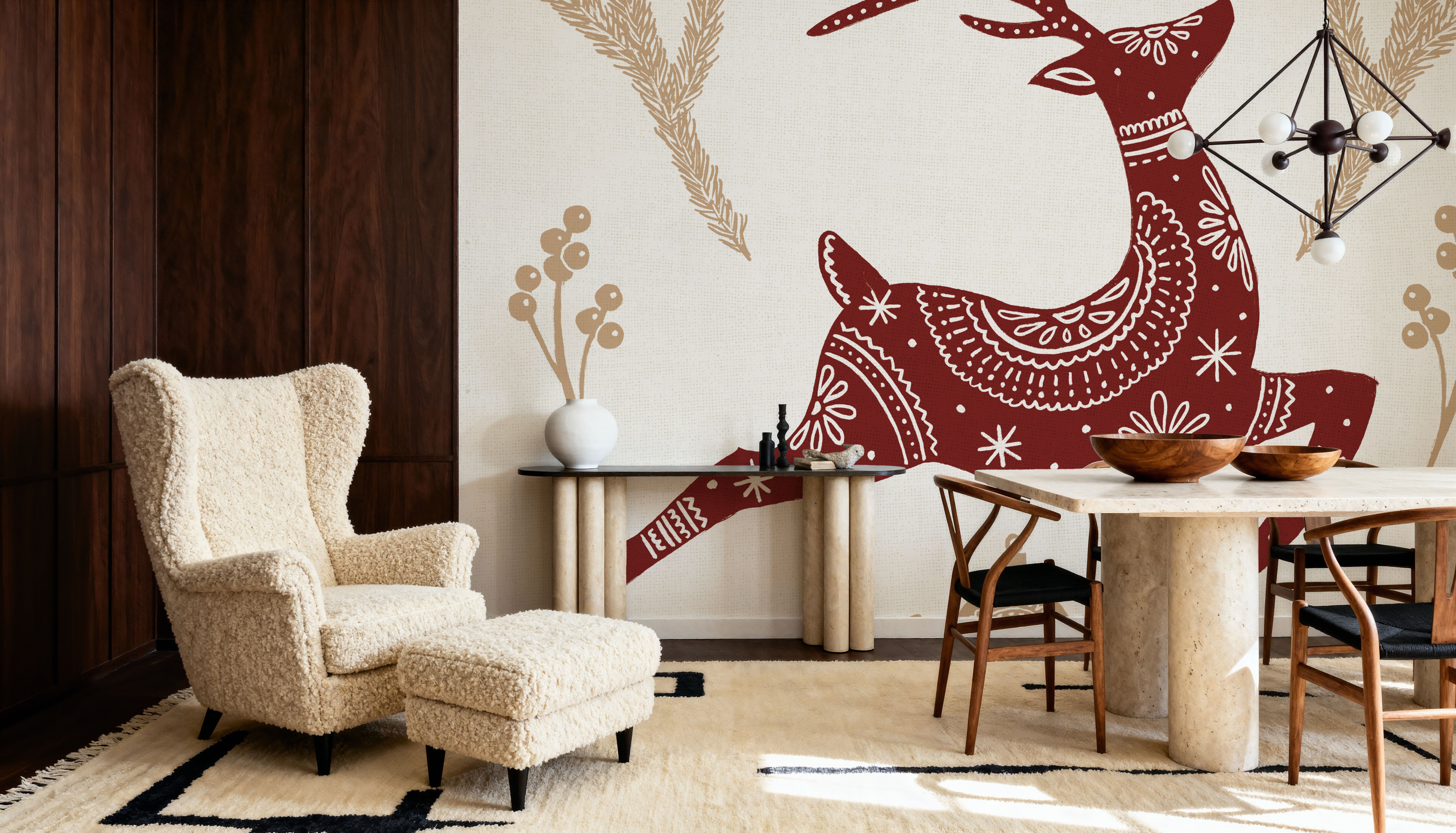 Holiday Form III Color, Wallpaper