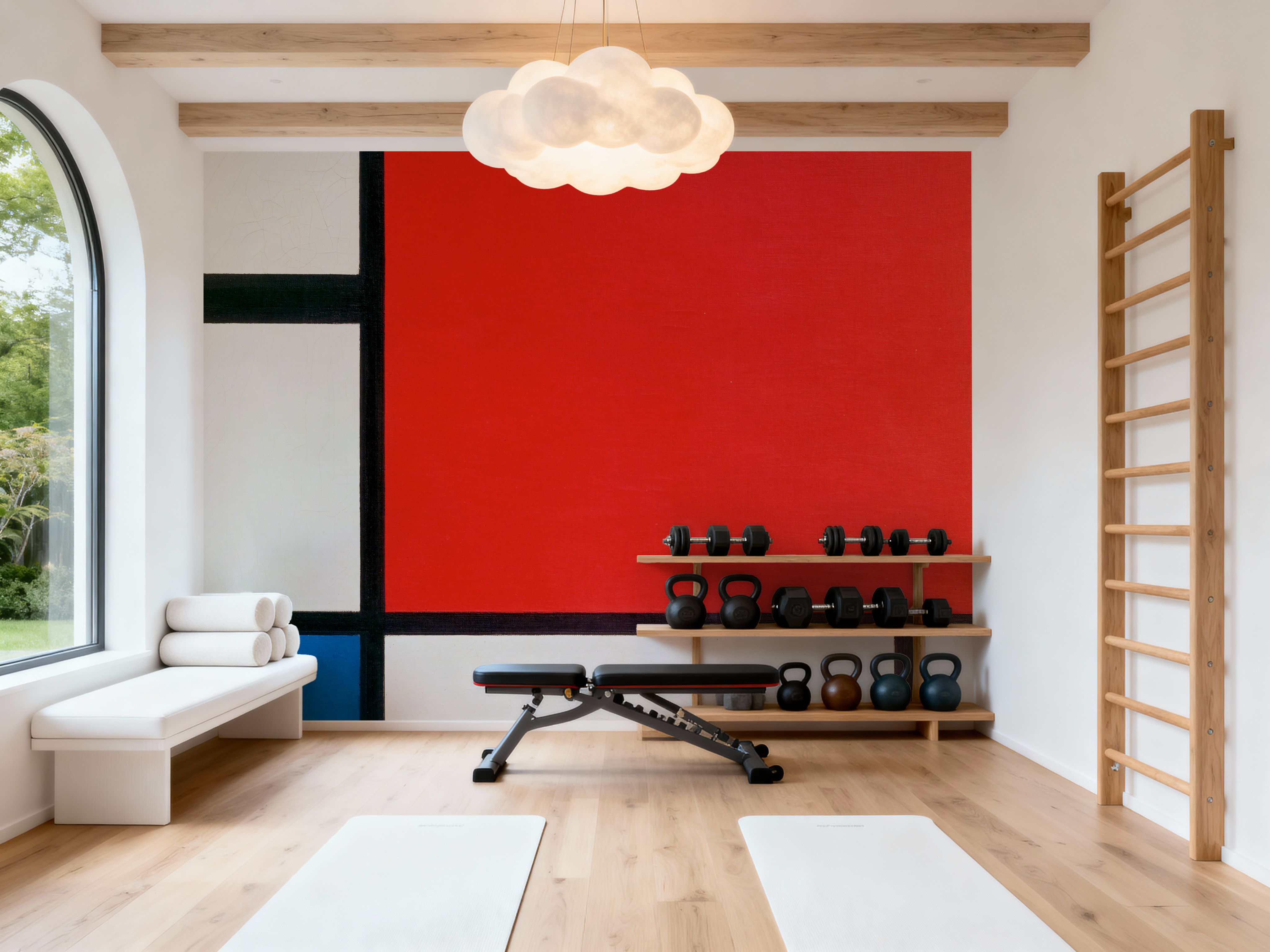 Composition with Red, Blue, and Yellow