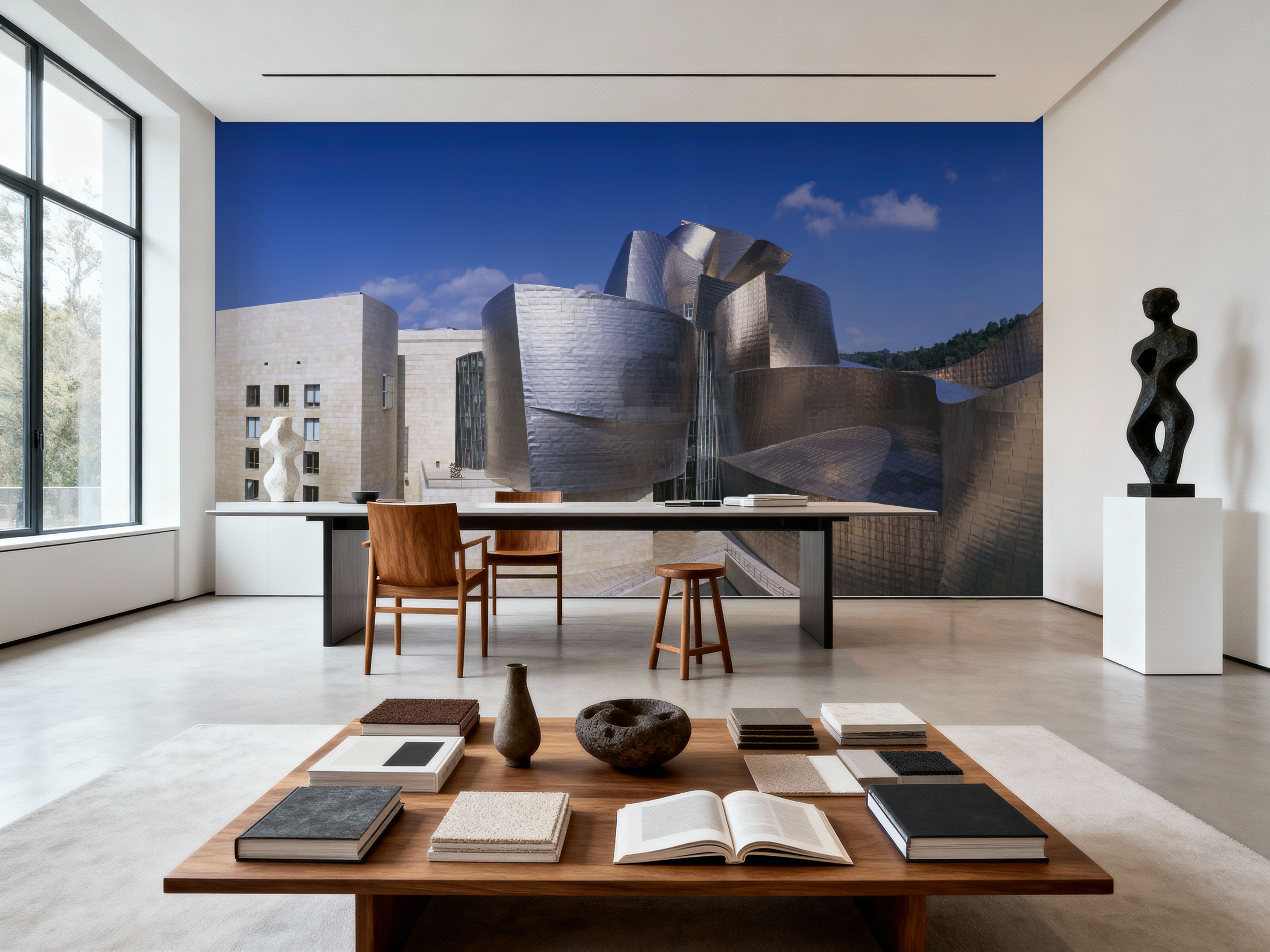 Metallic Wave Architecture, Papel pintado