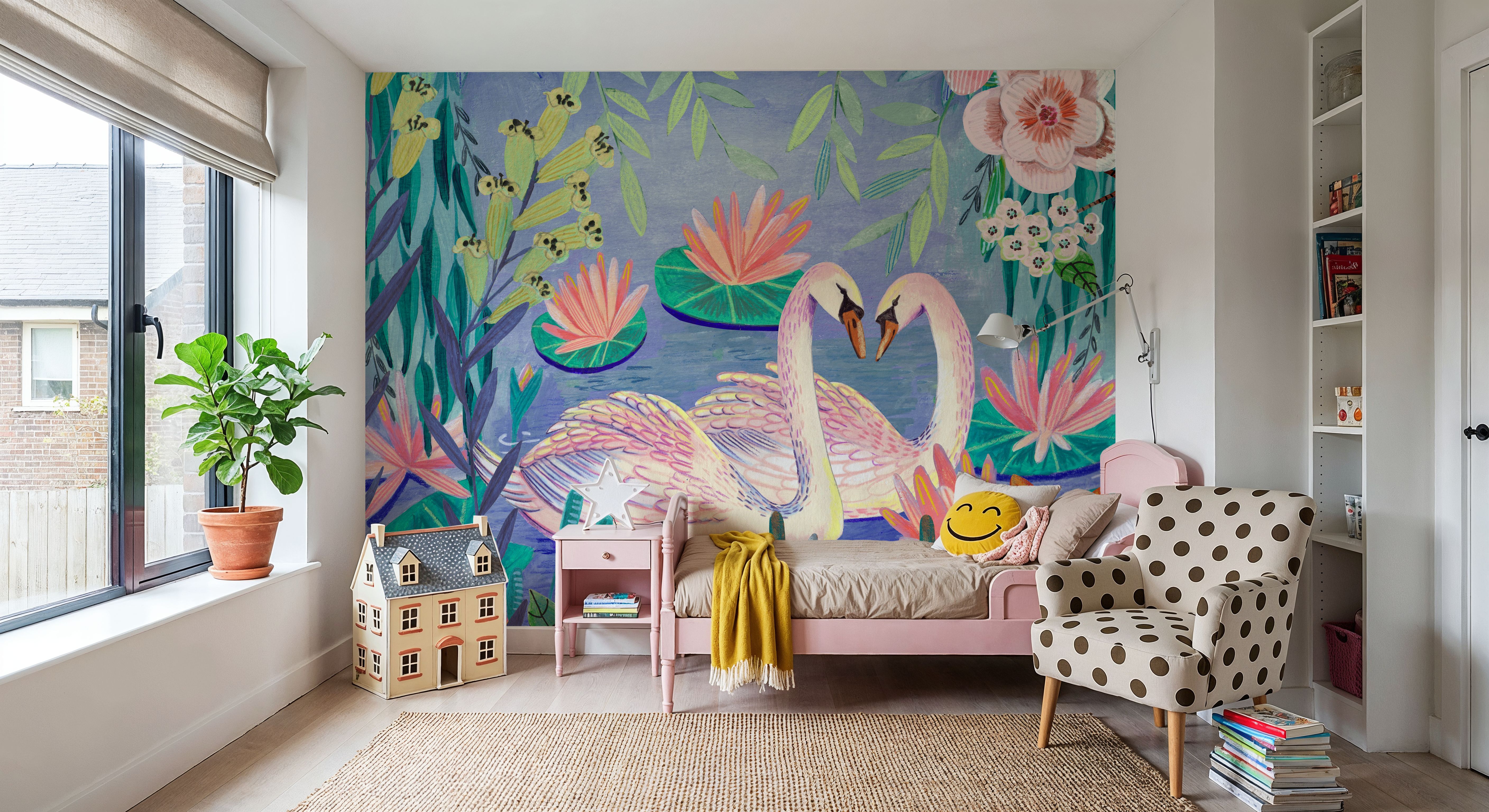 Swans Swimming in The Pound