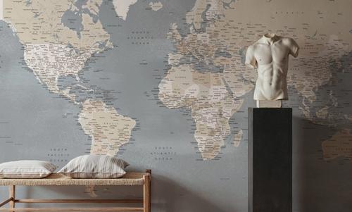 World Map Cities - Landers