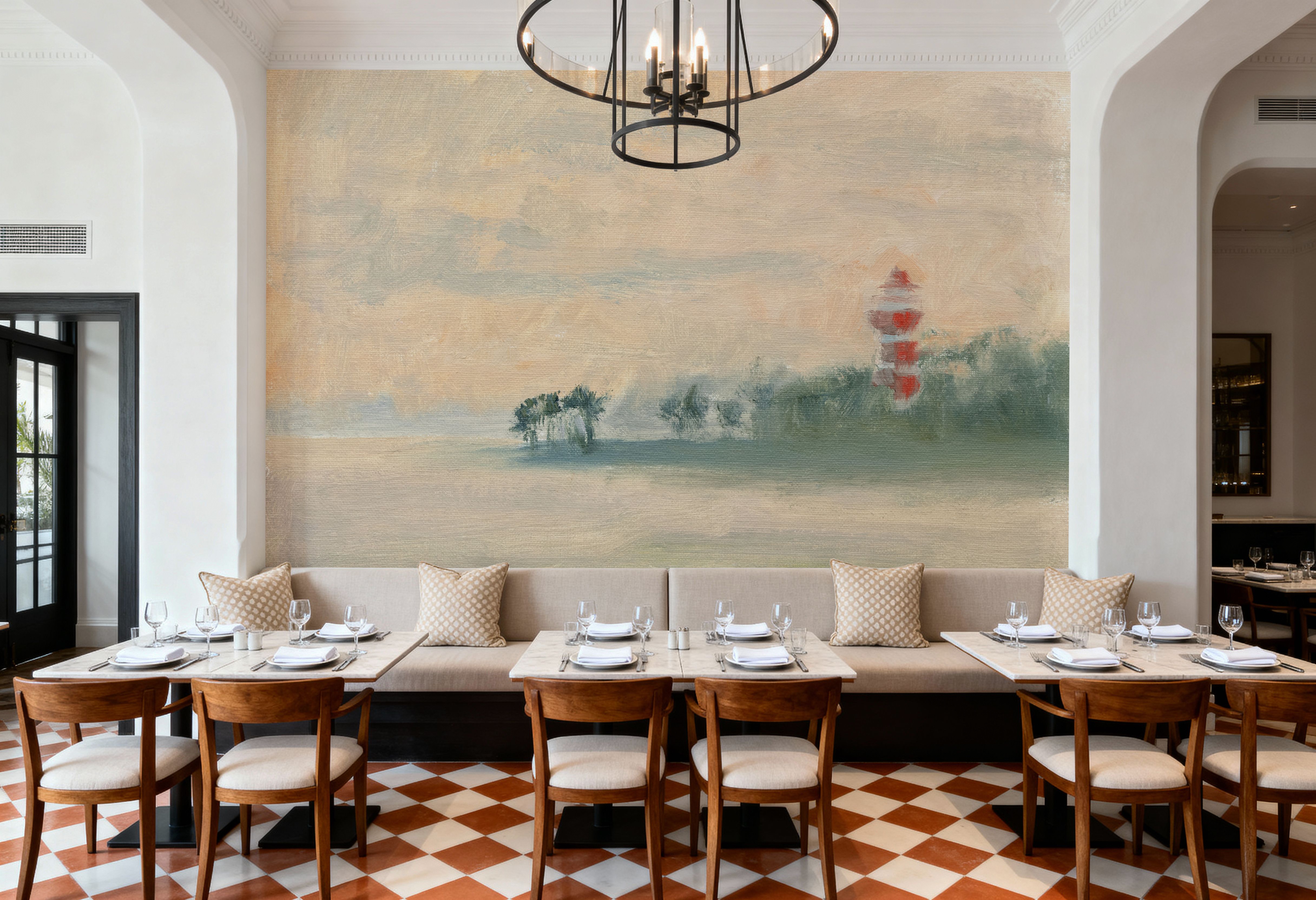 Lighthouse Fog, Wallpaper