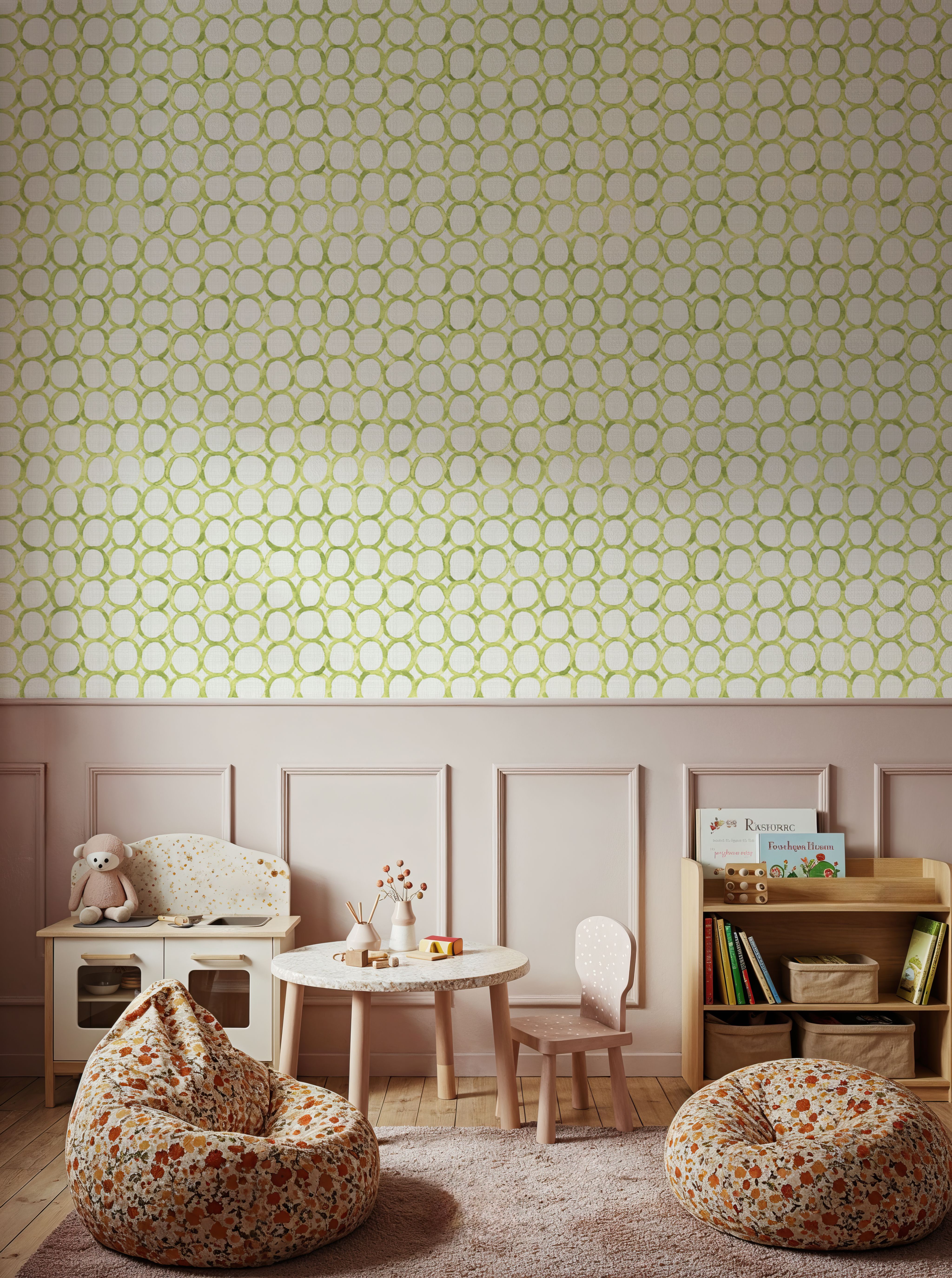 Mixed Green Circles 