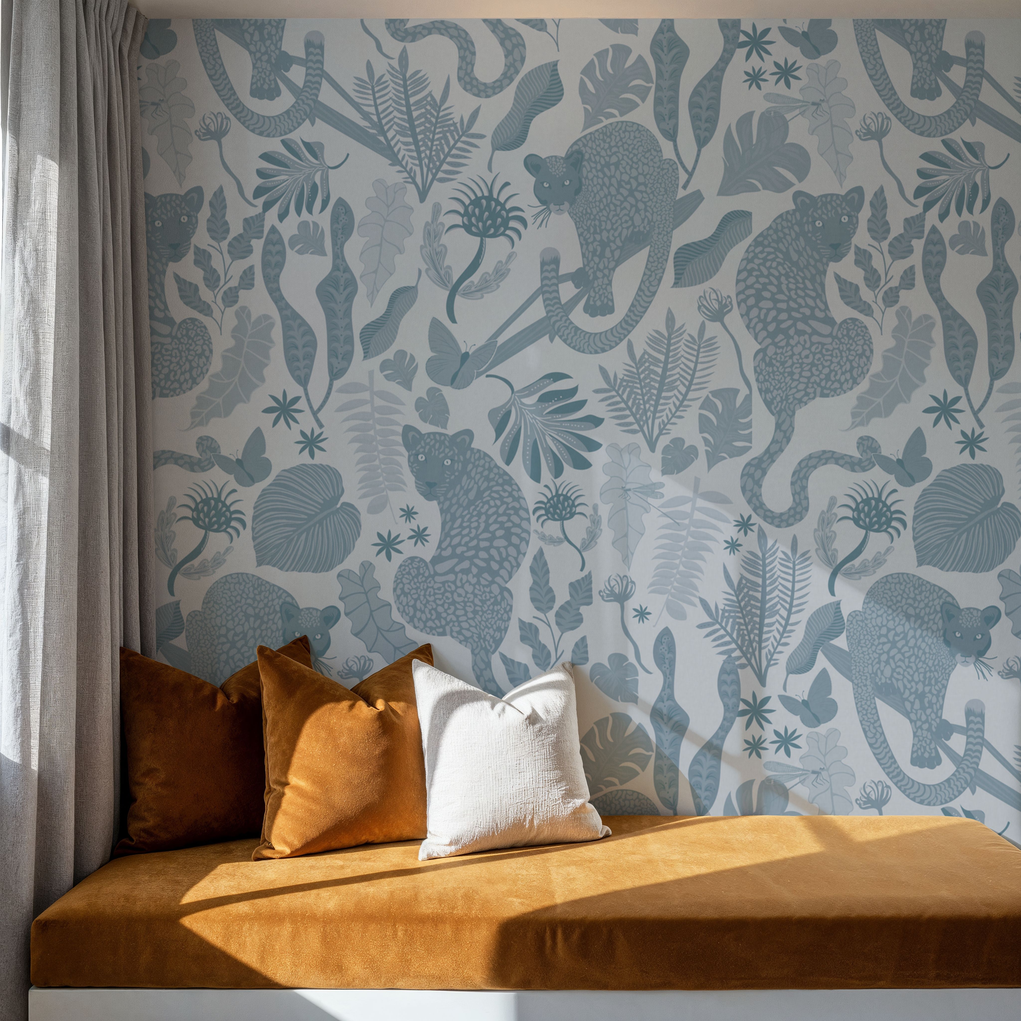 Jungle Leopards Blue