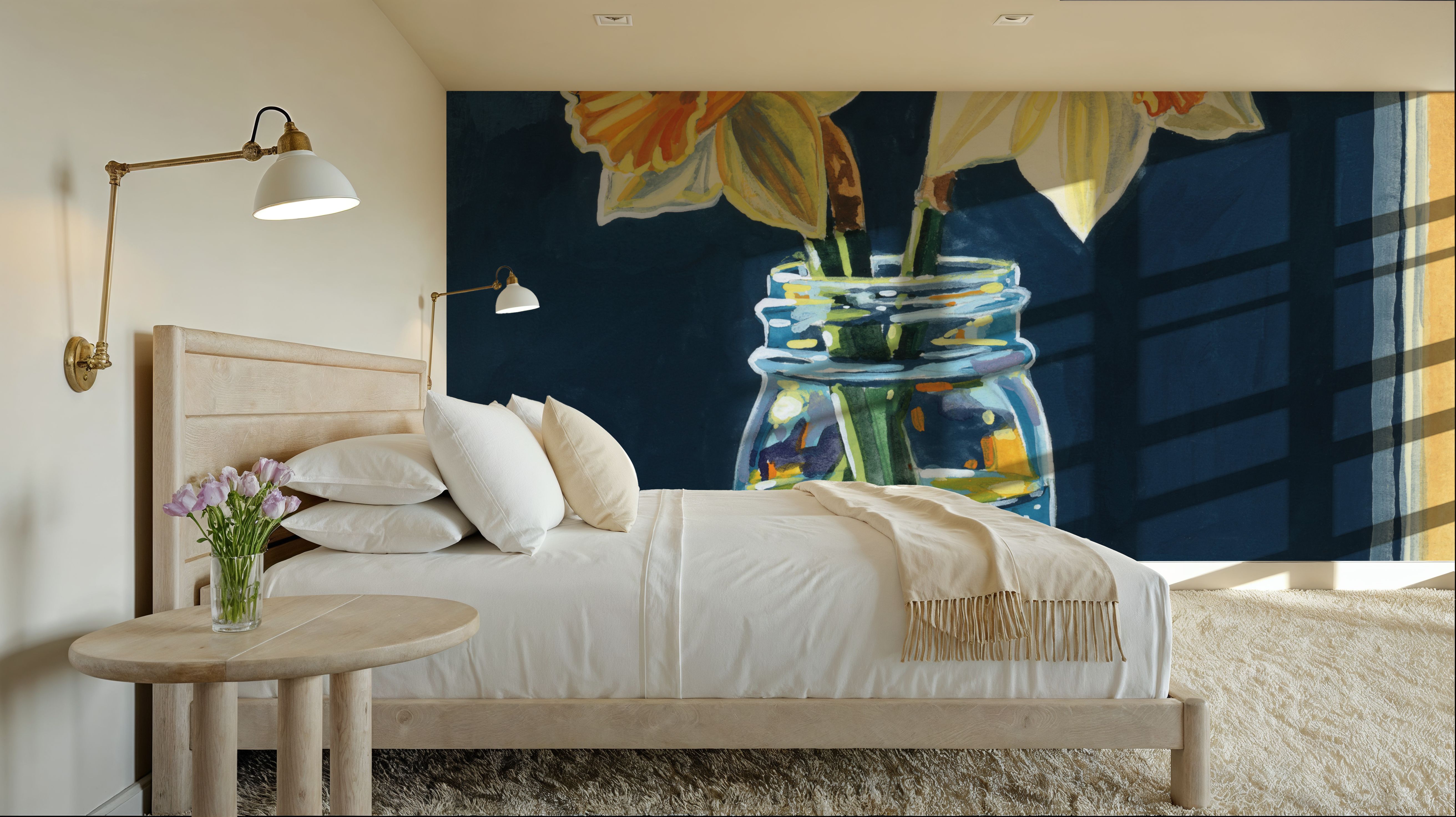 Daffodils on The Window Sill, Wallpaper