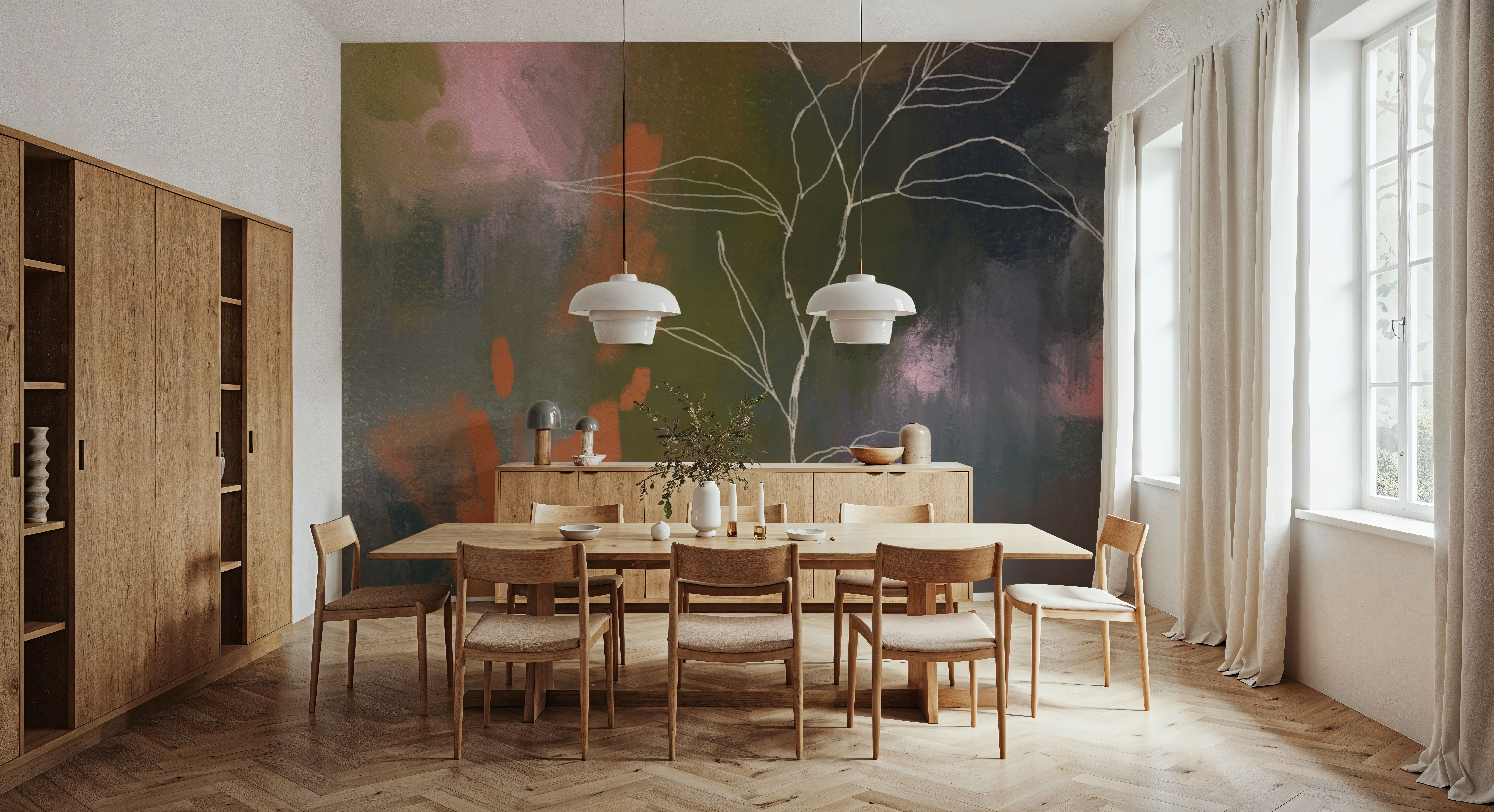 Abstract Botanical, Wallpaper