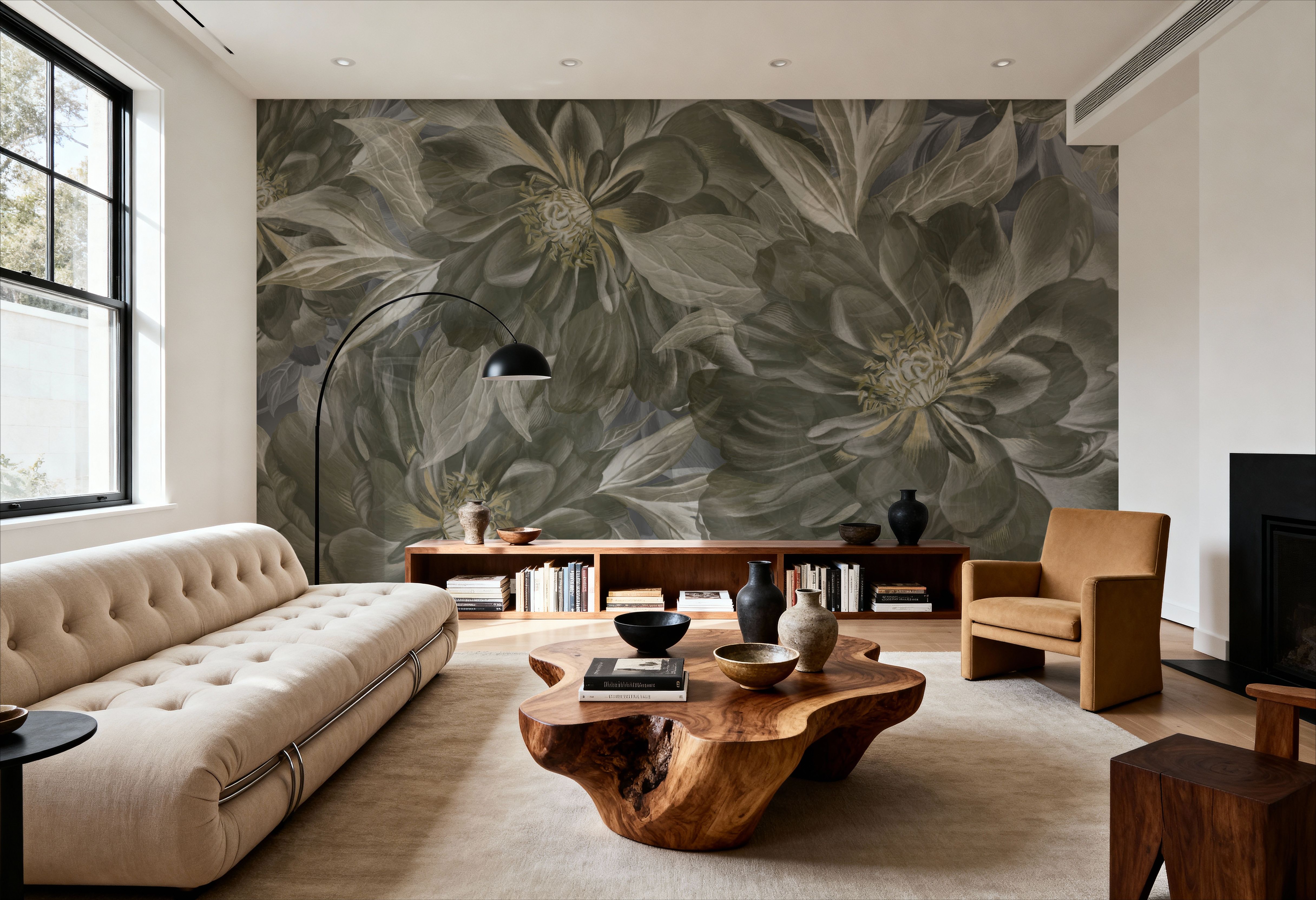 Peony Study - Seaweed and Stone