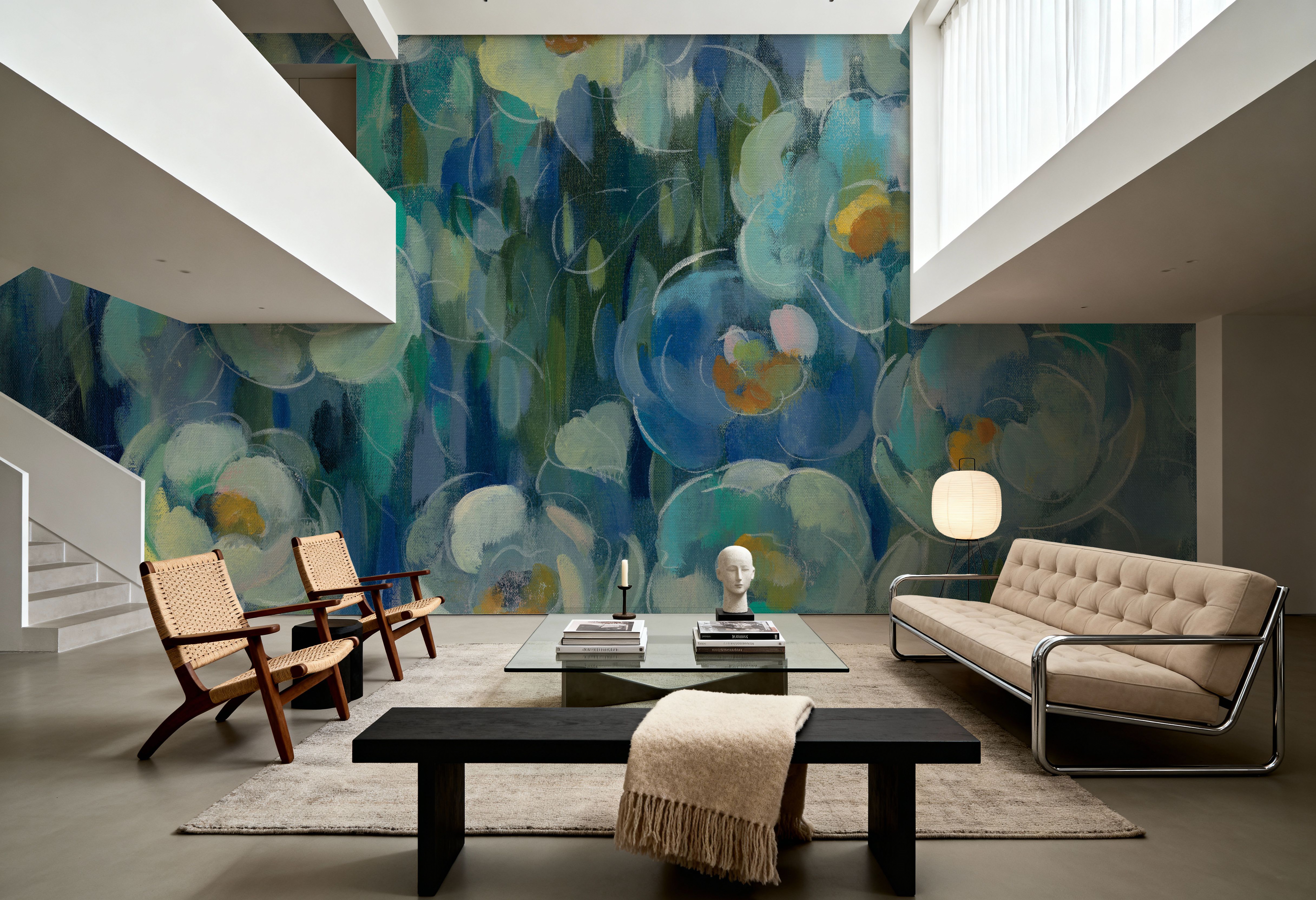 Pretty in Blue, Wallpaper