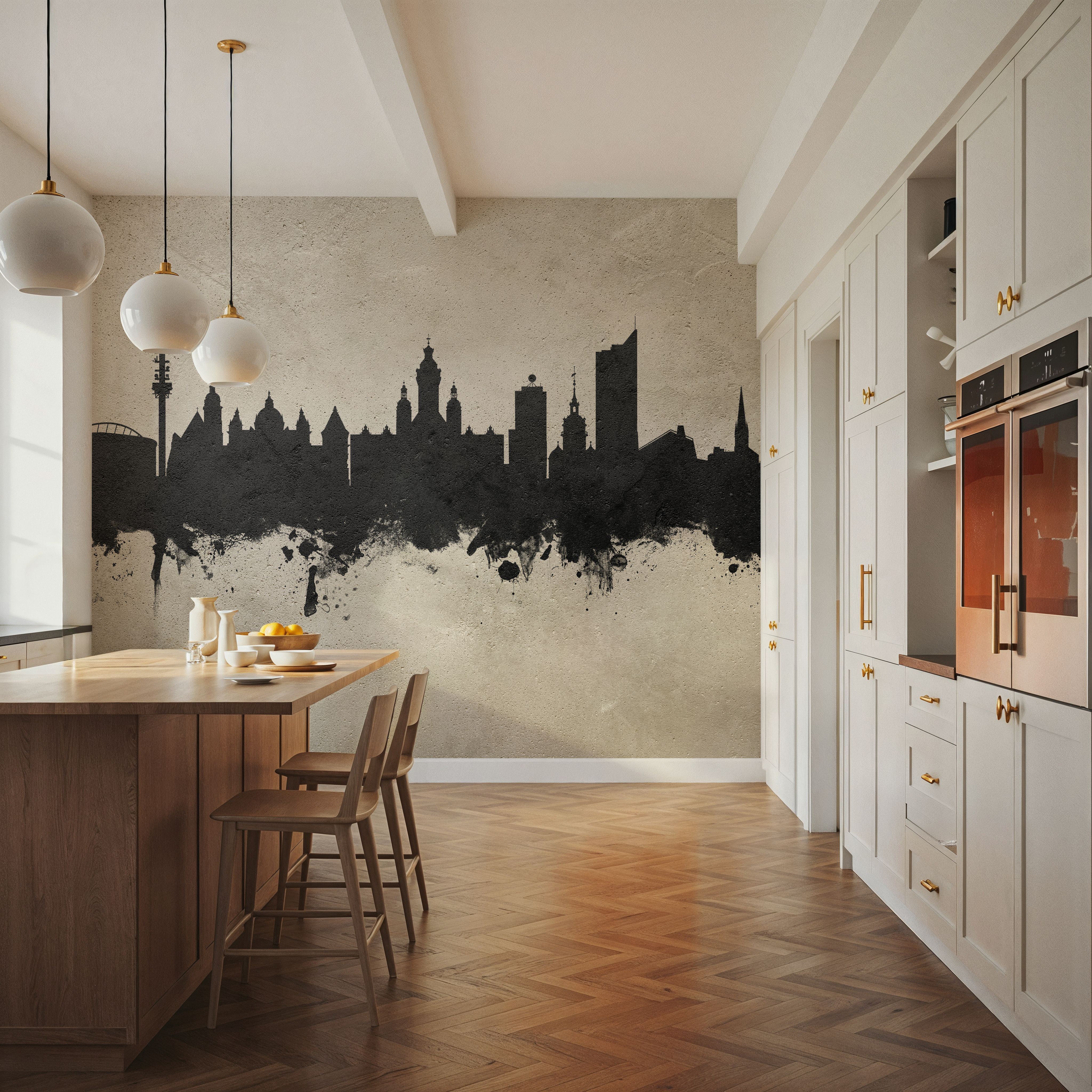 Leipzig Germany Skyline Concrete