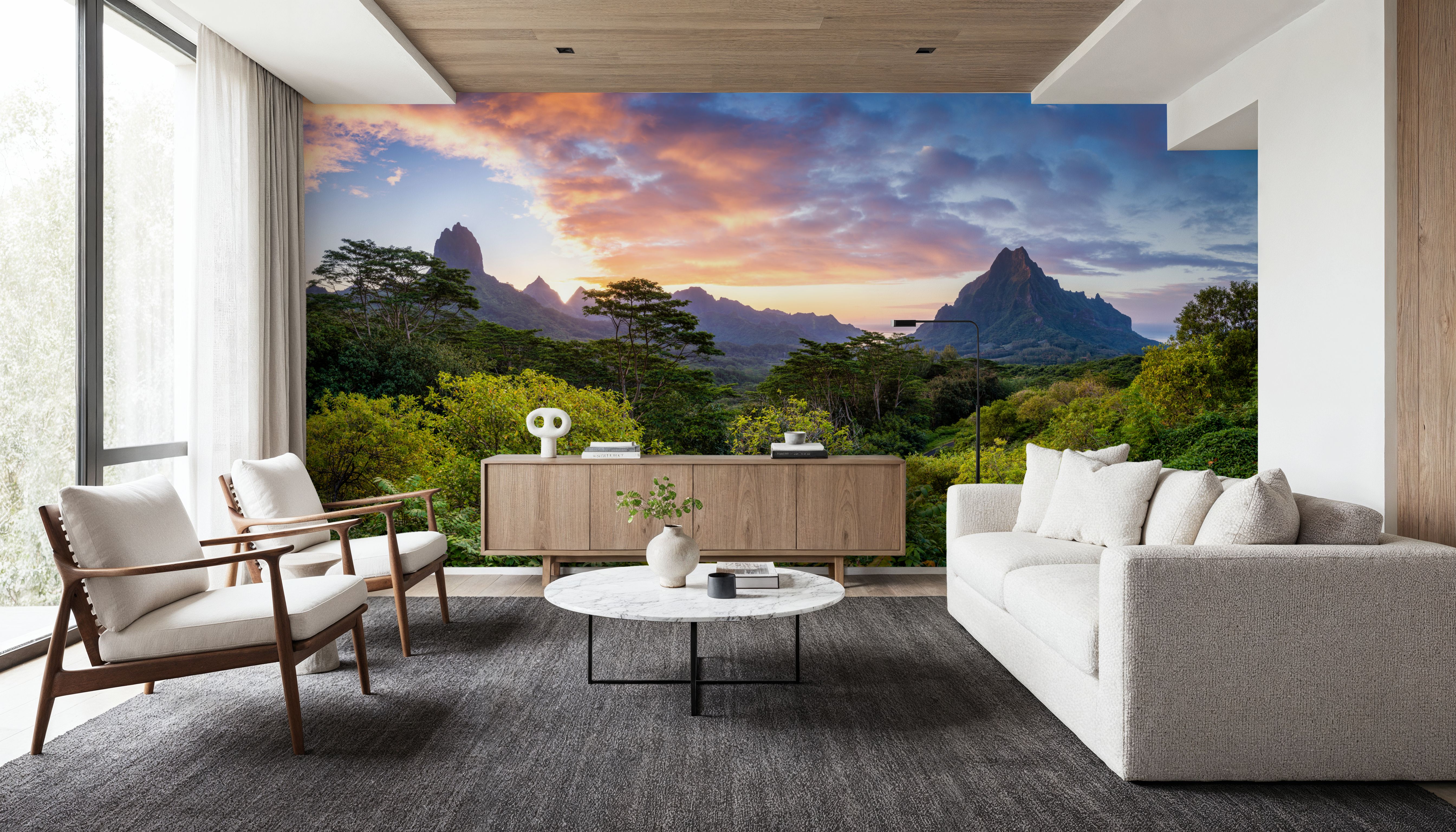 Sunset Over Moorea Island