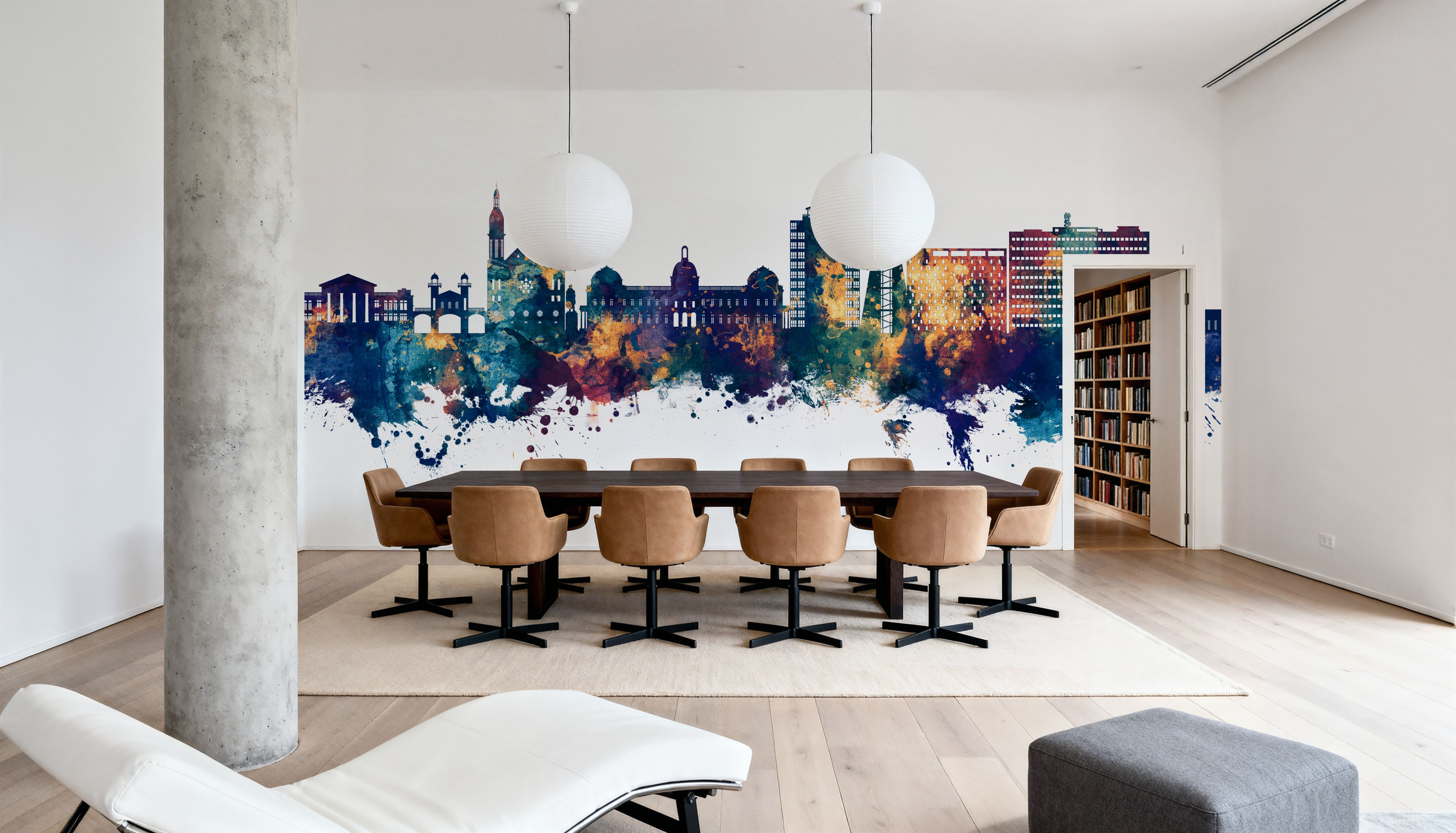 Port-au-Prince Haiti Skyline Blue & Bronze