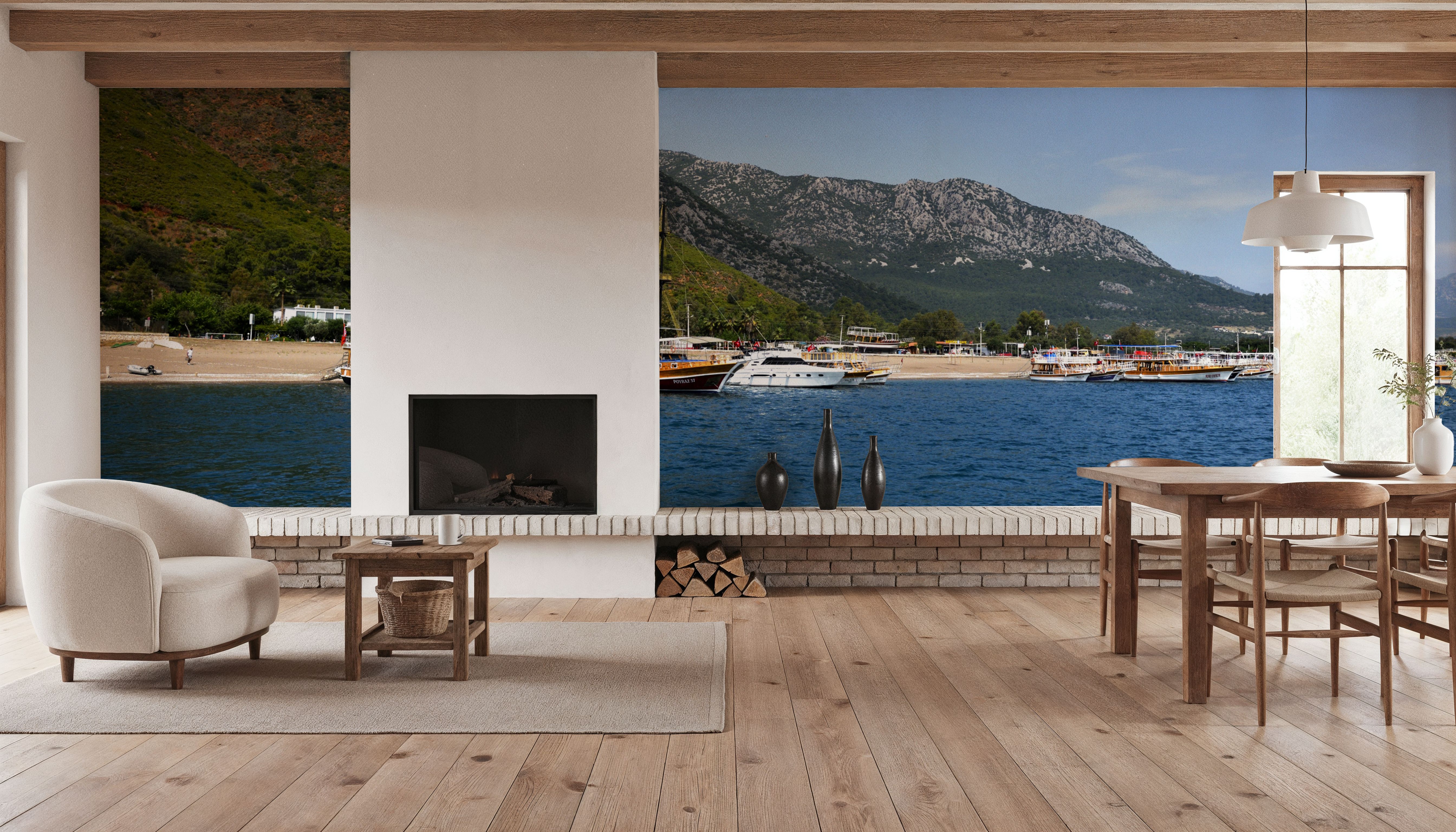 Harbor Serenity, Wallpaper