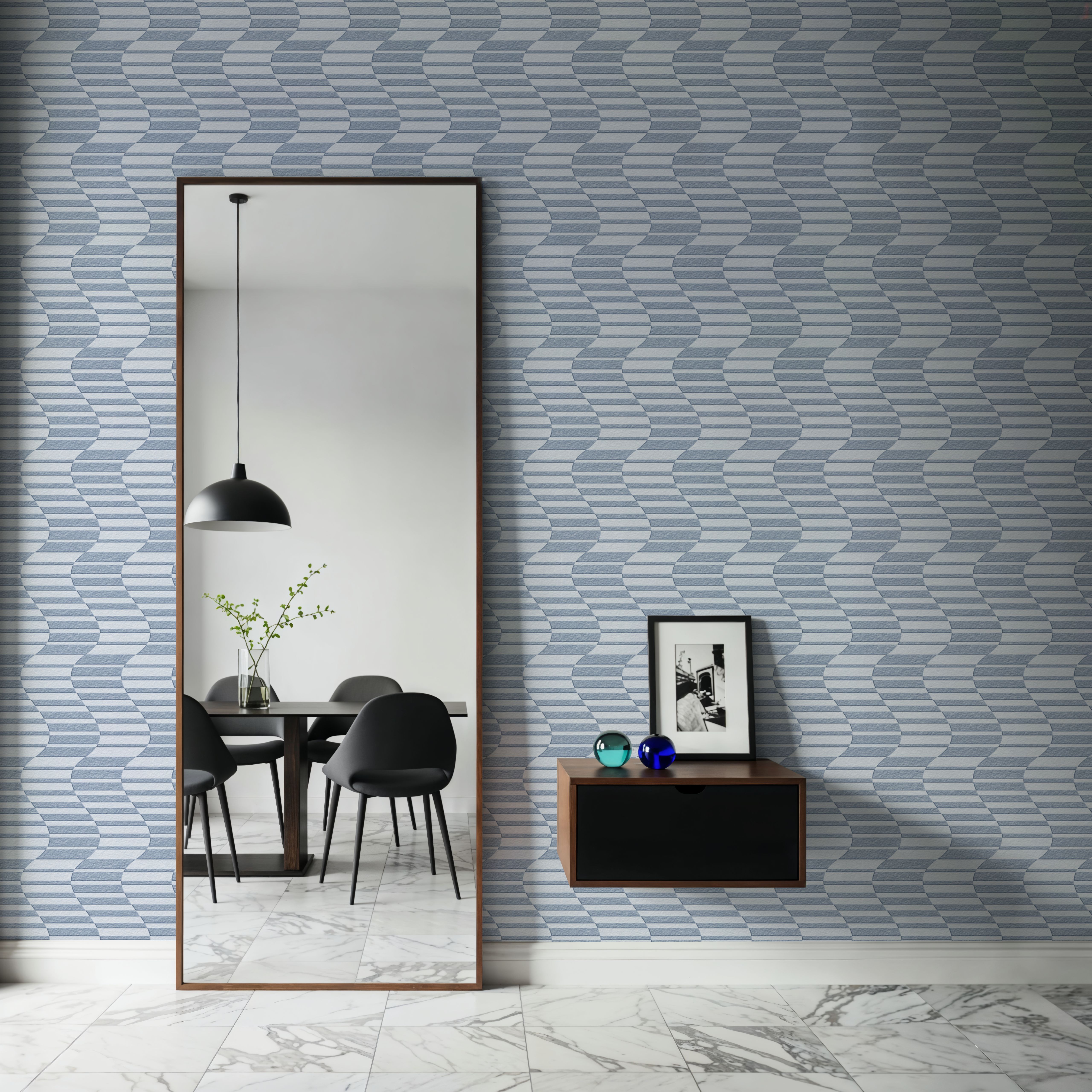 Pulse, Sky Blue, Wallpaper