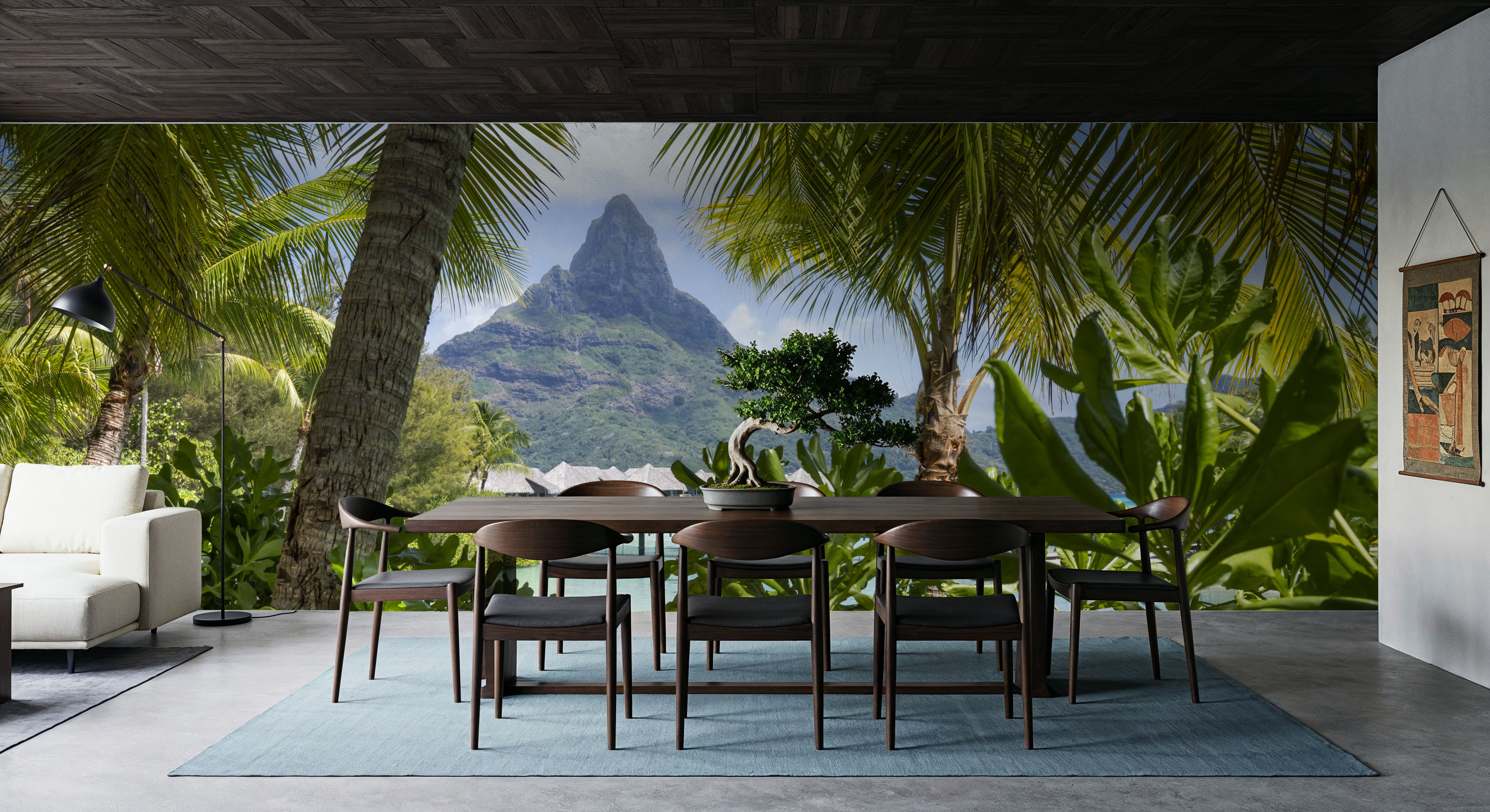 Mount Otemanu Framed, Wallpaper