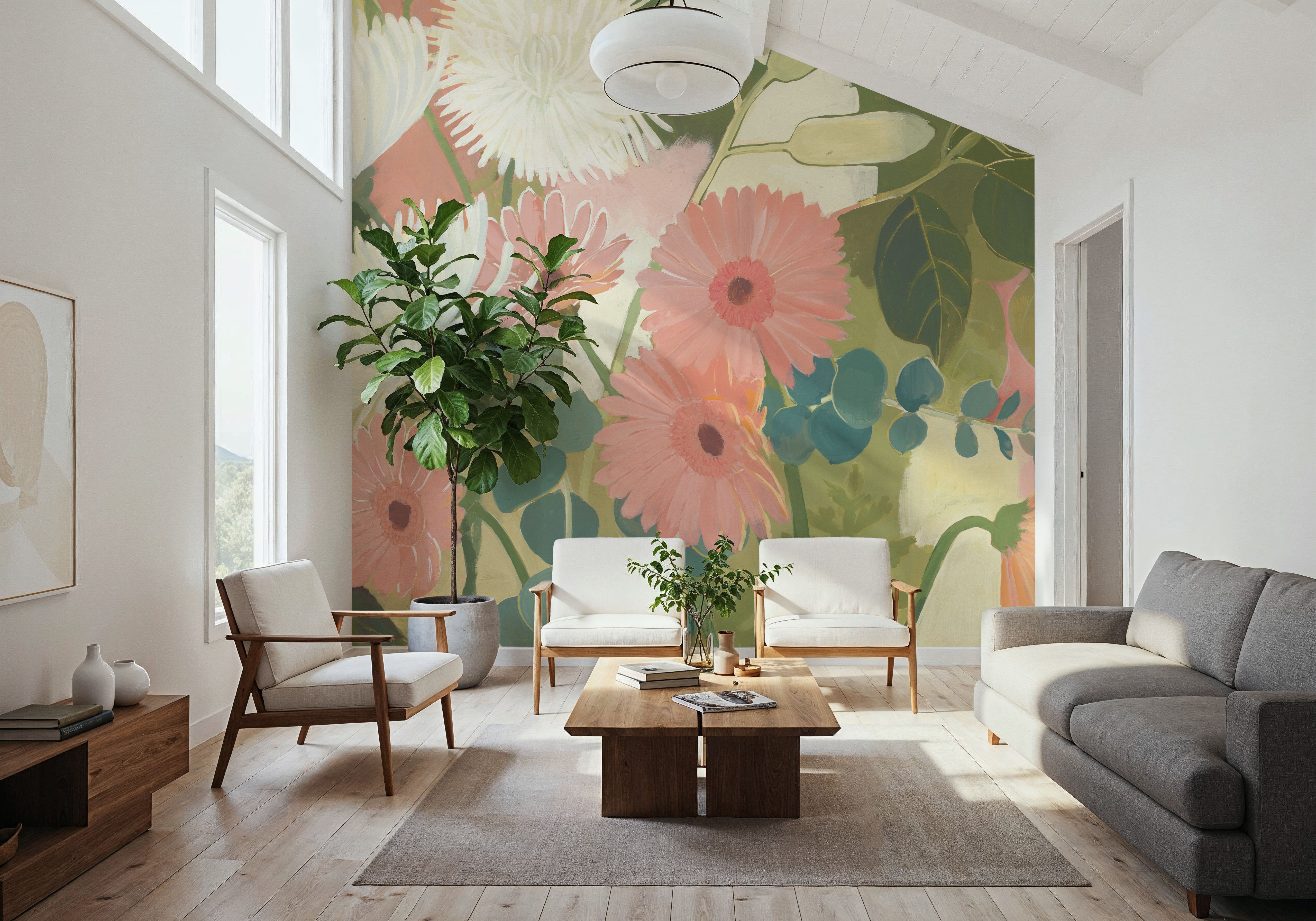 Chrysanthemums and Daisies I