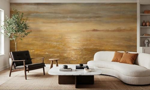 Serene Sea I Gold