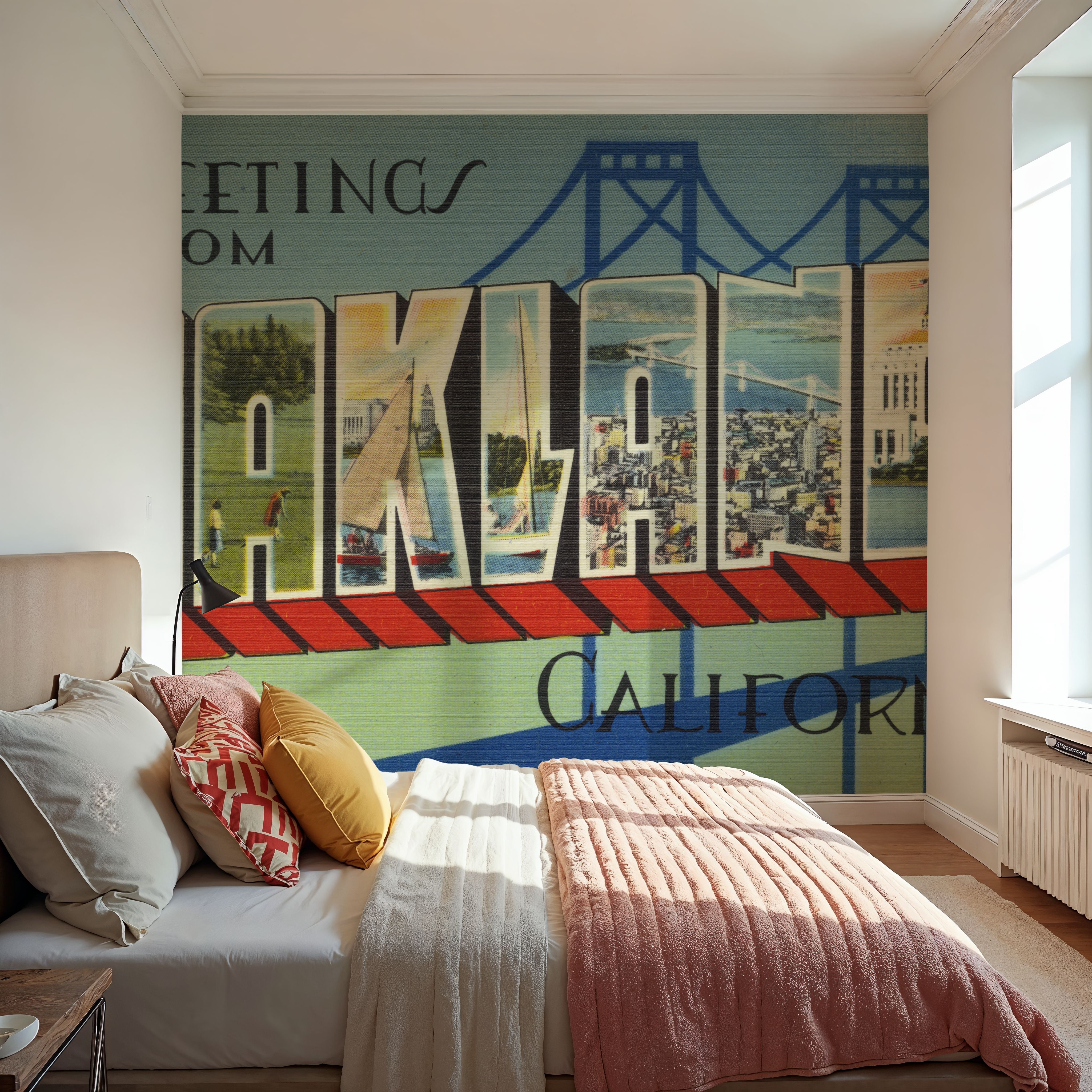 Greetings from Oakland - Screenprint Postcard