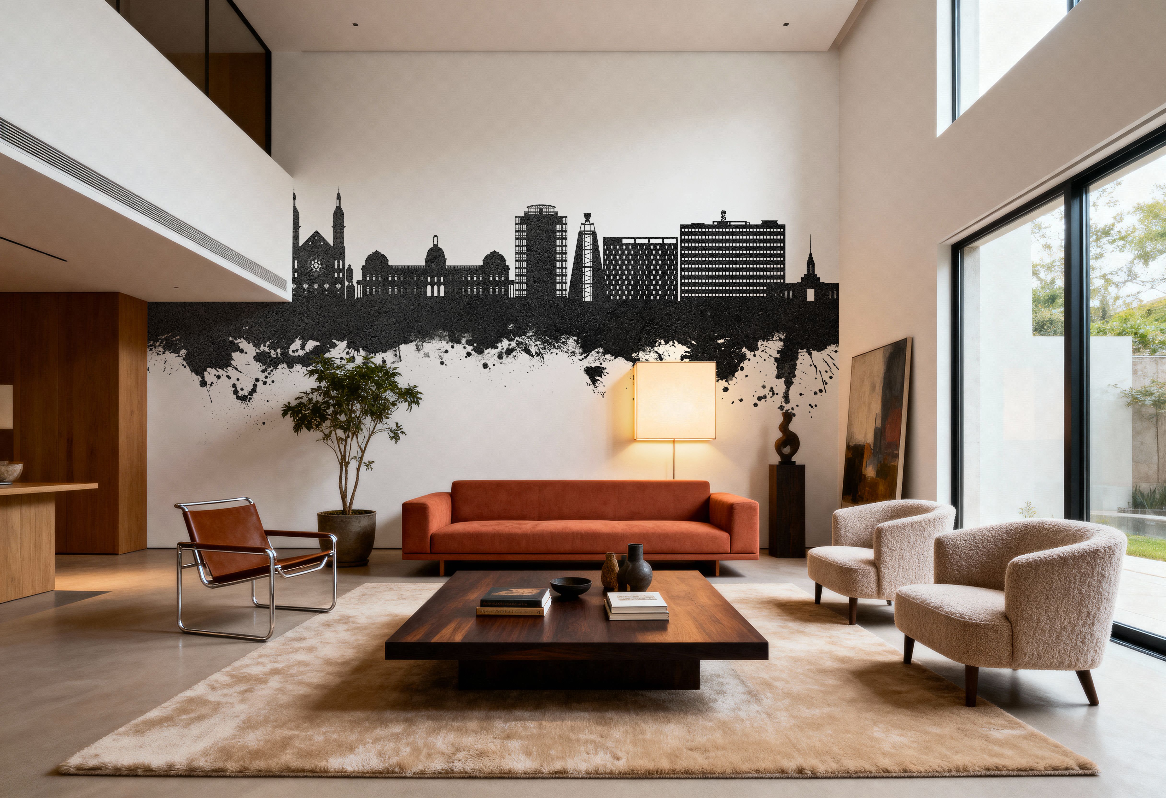 Port-au-Prince Haiti Skyline Black & White