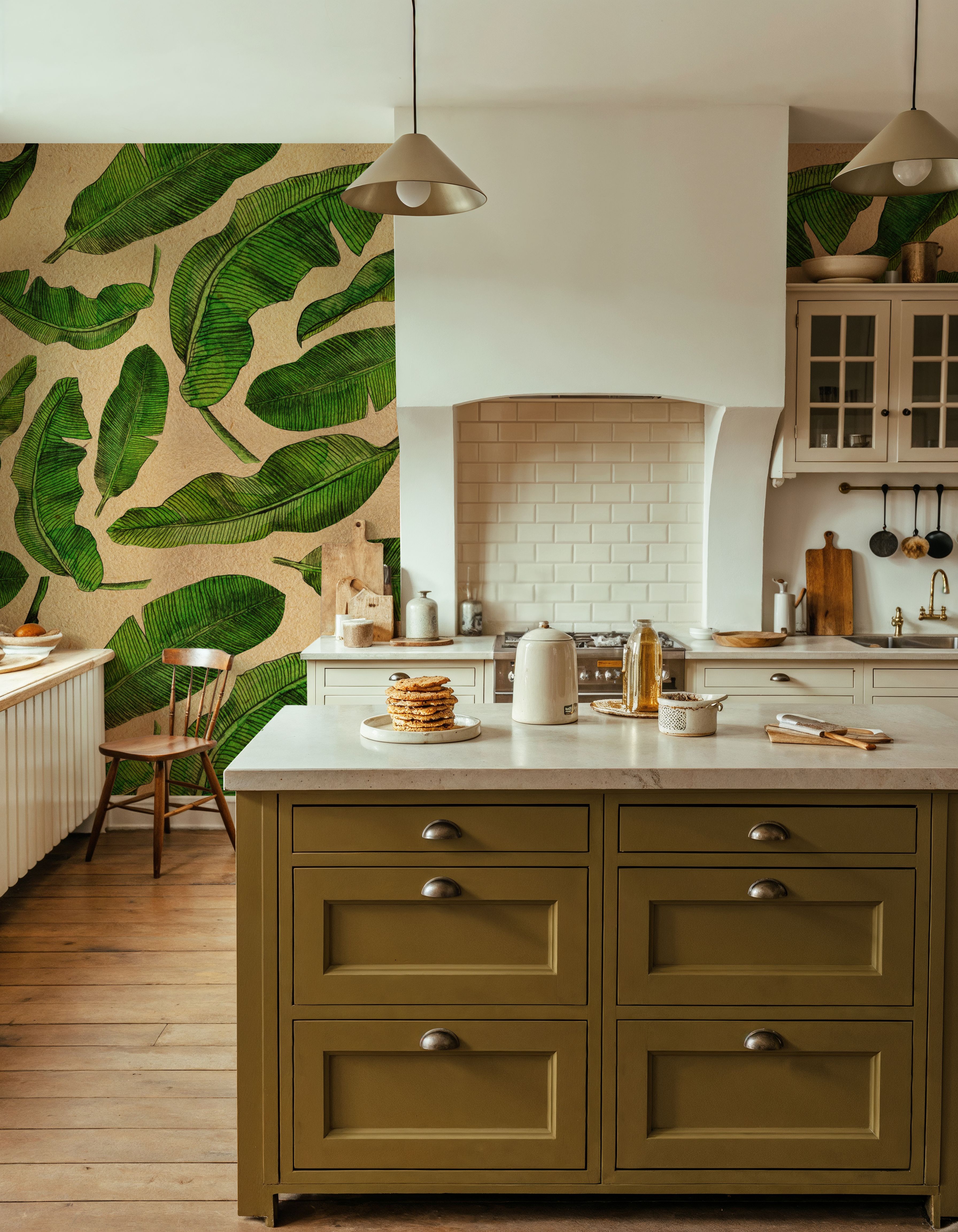 Scattered Banana Leaves