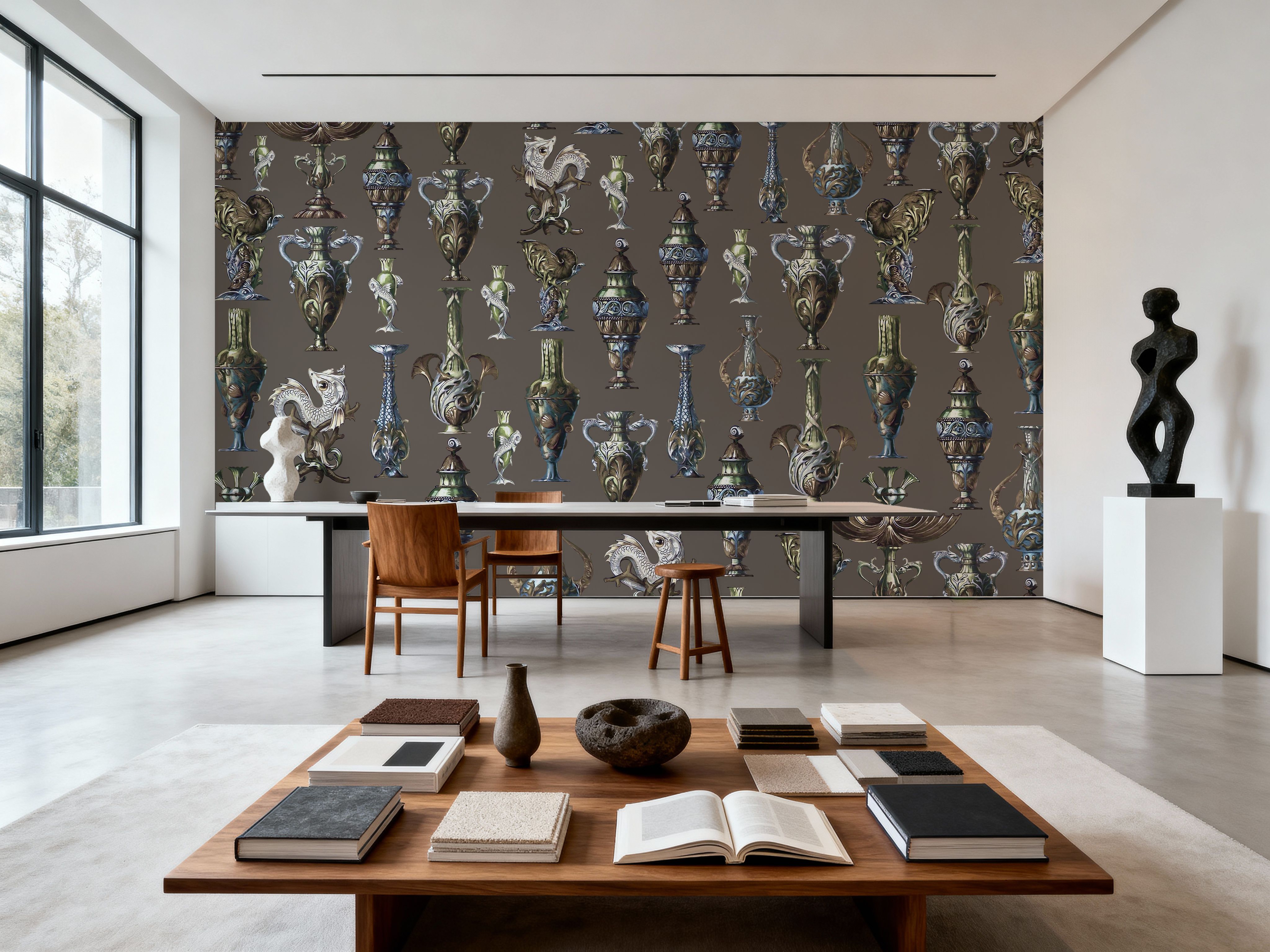 Art Deco Wall Brown