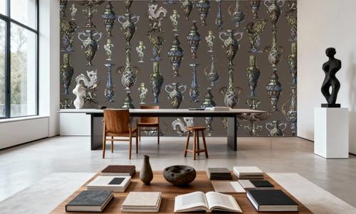 Art Deco Wall Brown