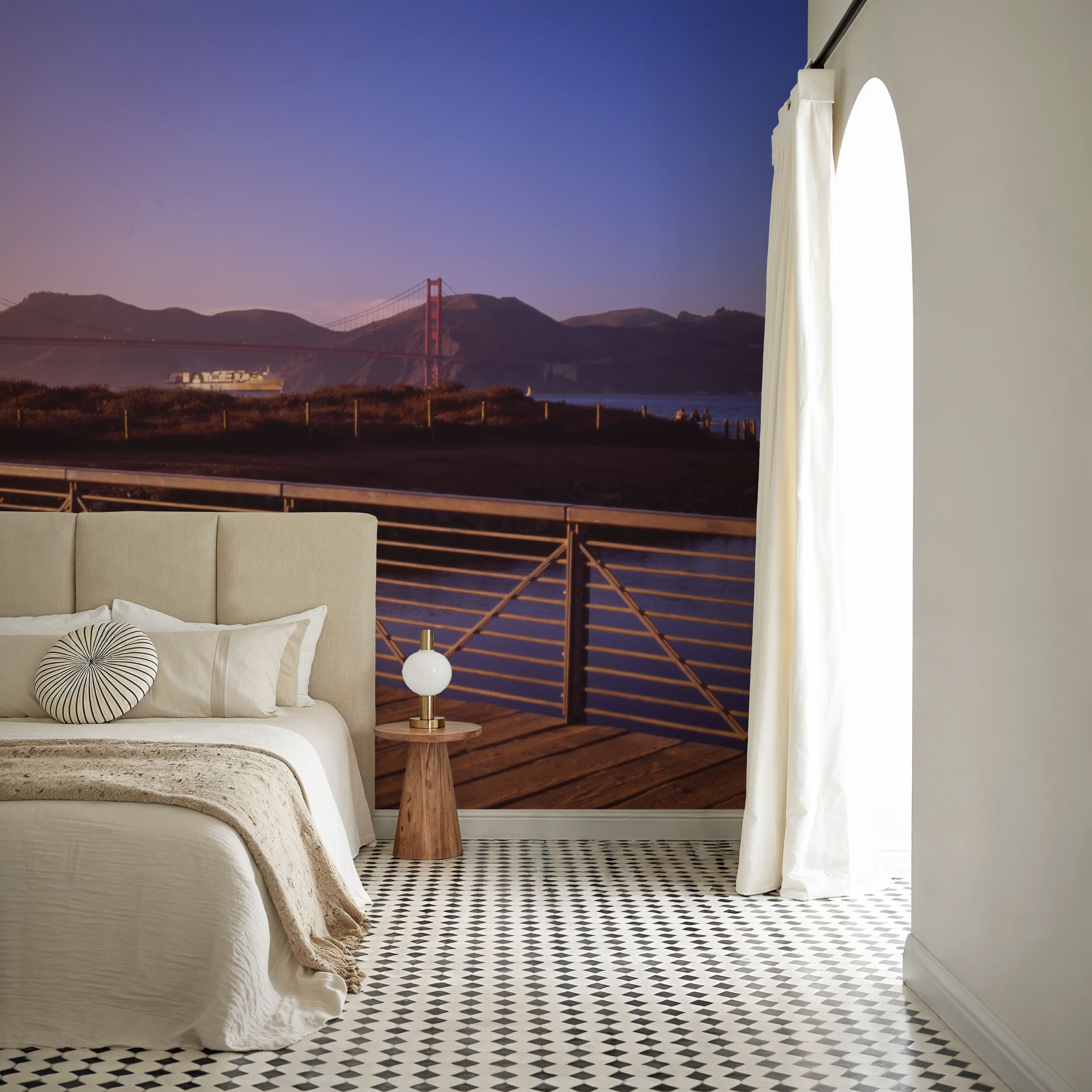 Bridge Pathway Sunset