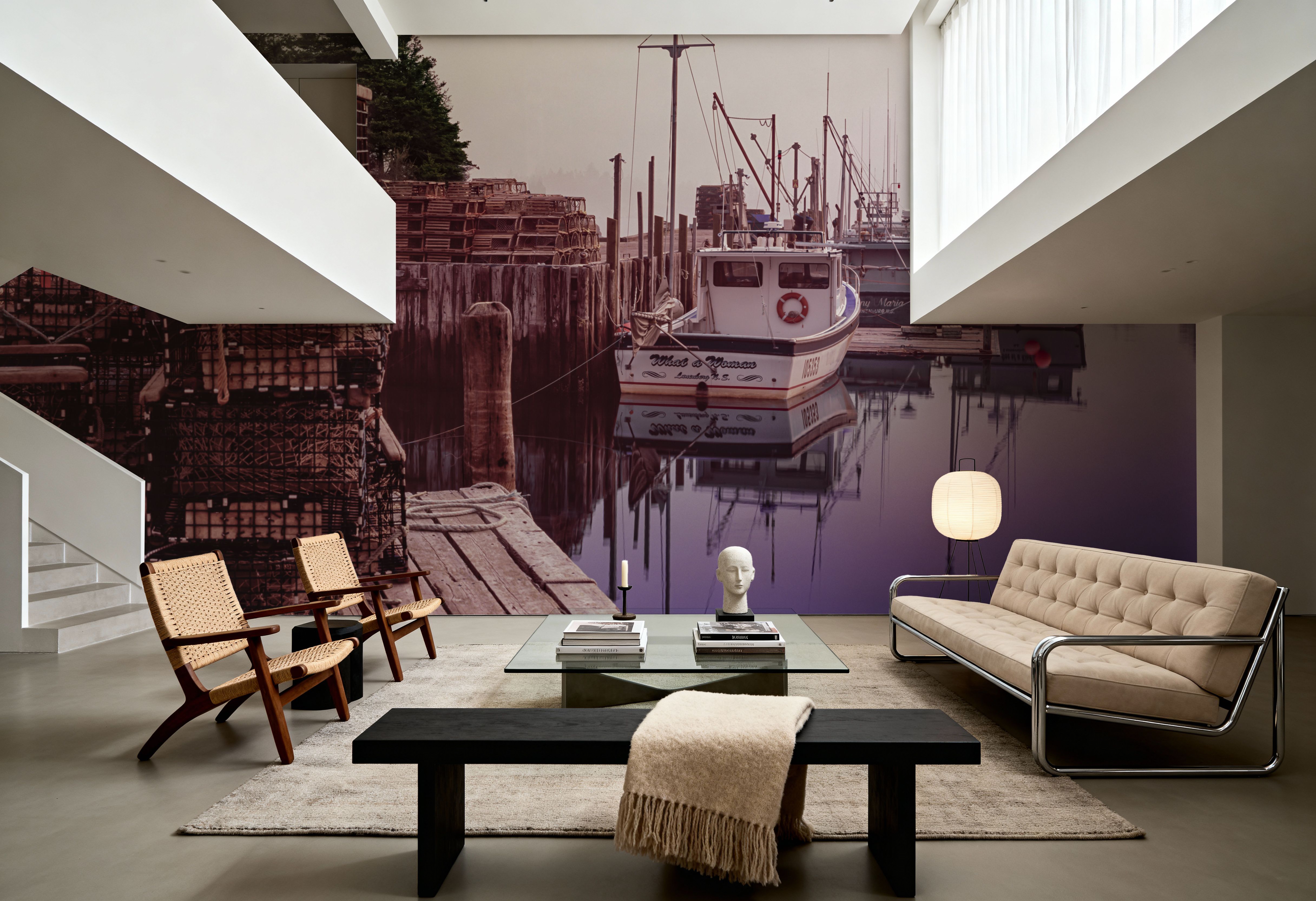 Lobster Traps and Fishing Boats