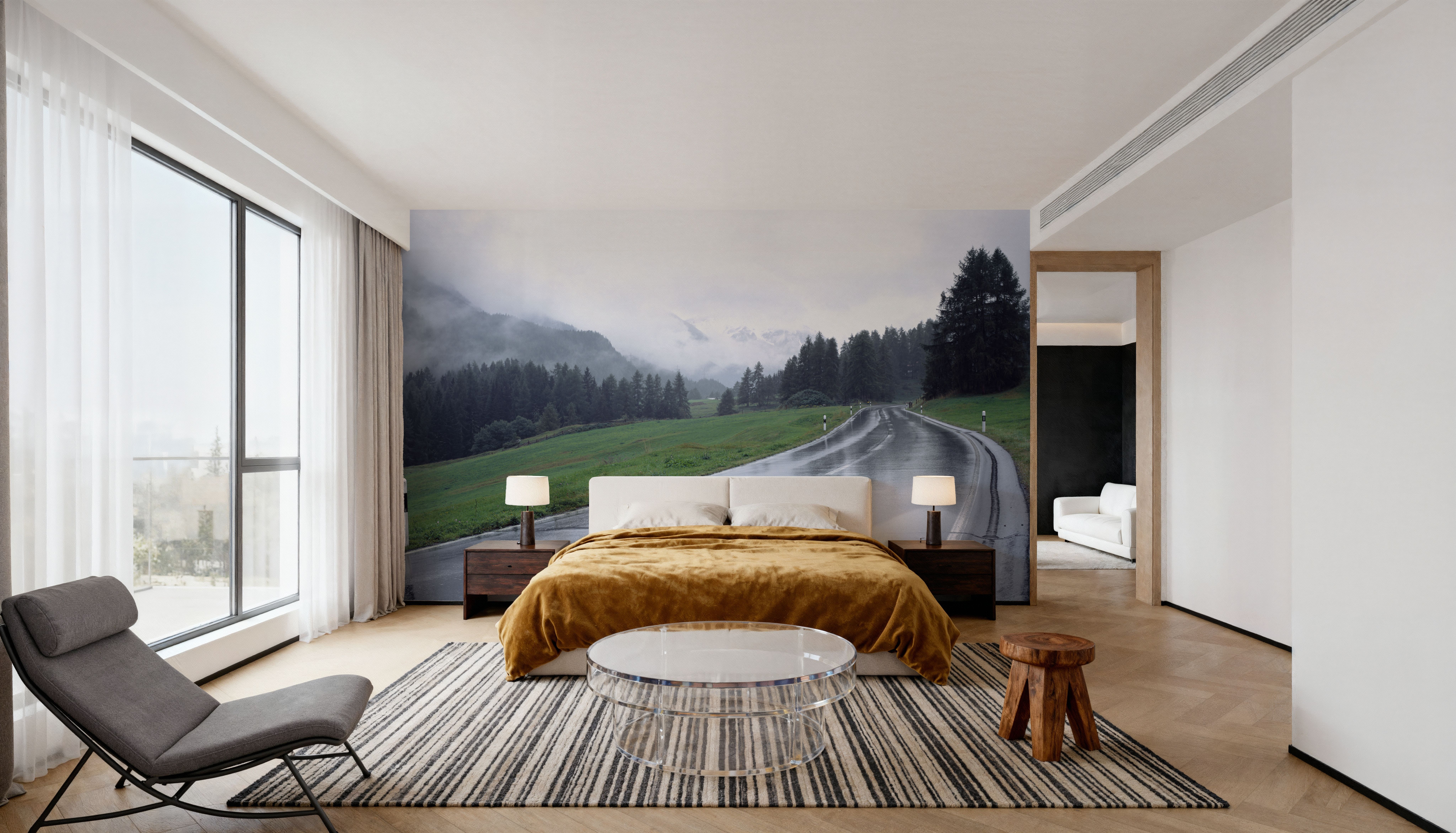 Misty Mountain Passage, Wallpaper