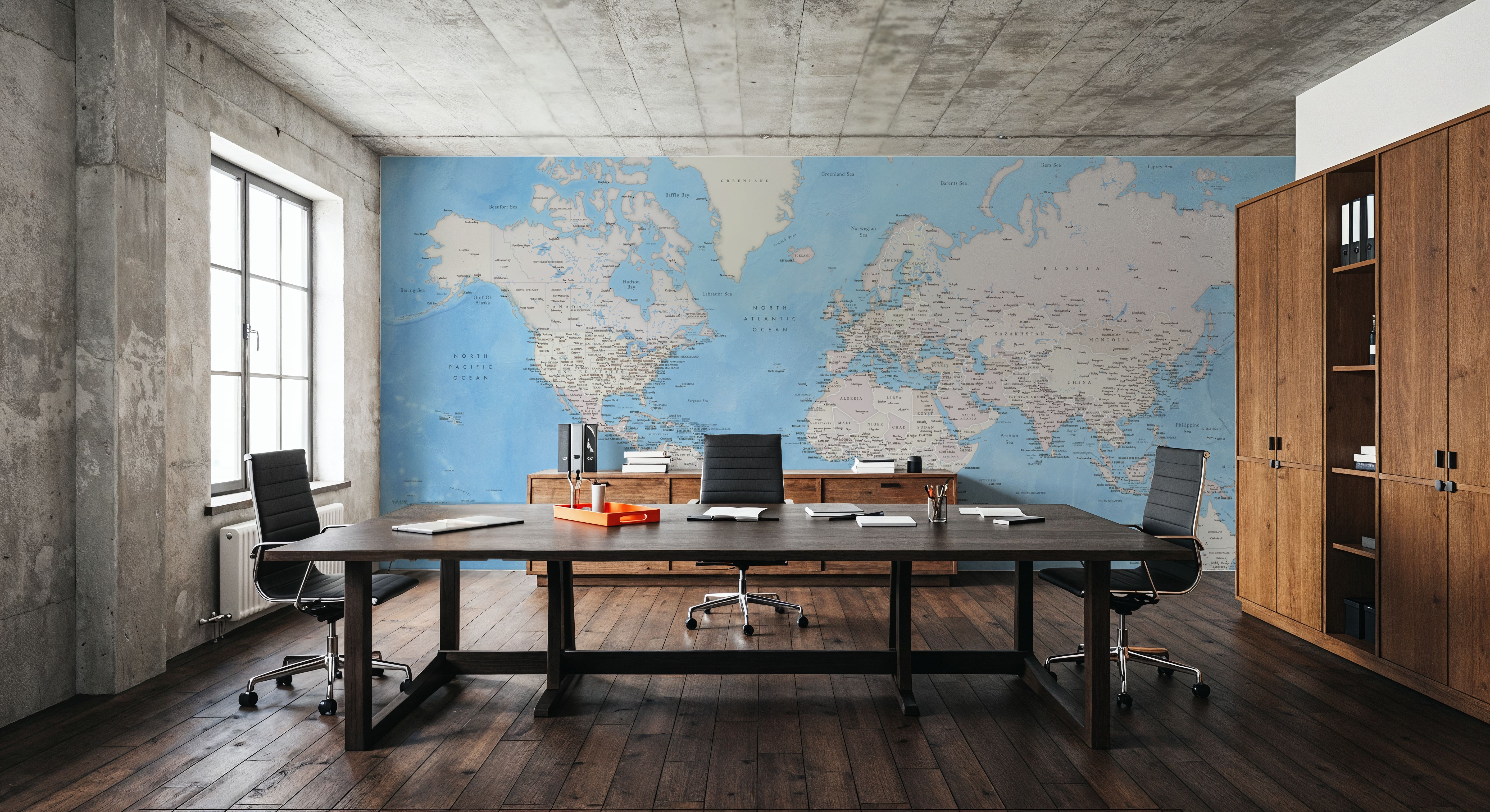 World Map Cities - Benning