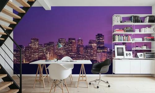 Pink Gradient Twilight Metropolis