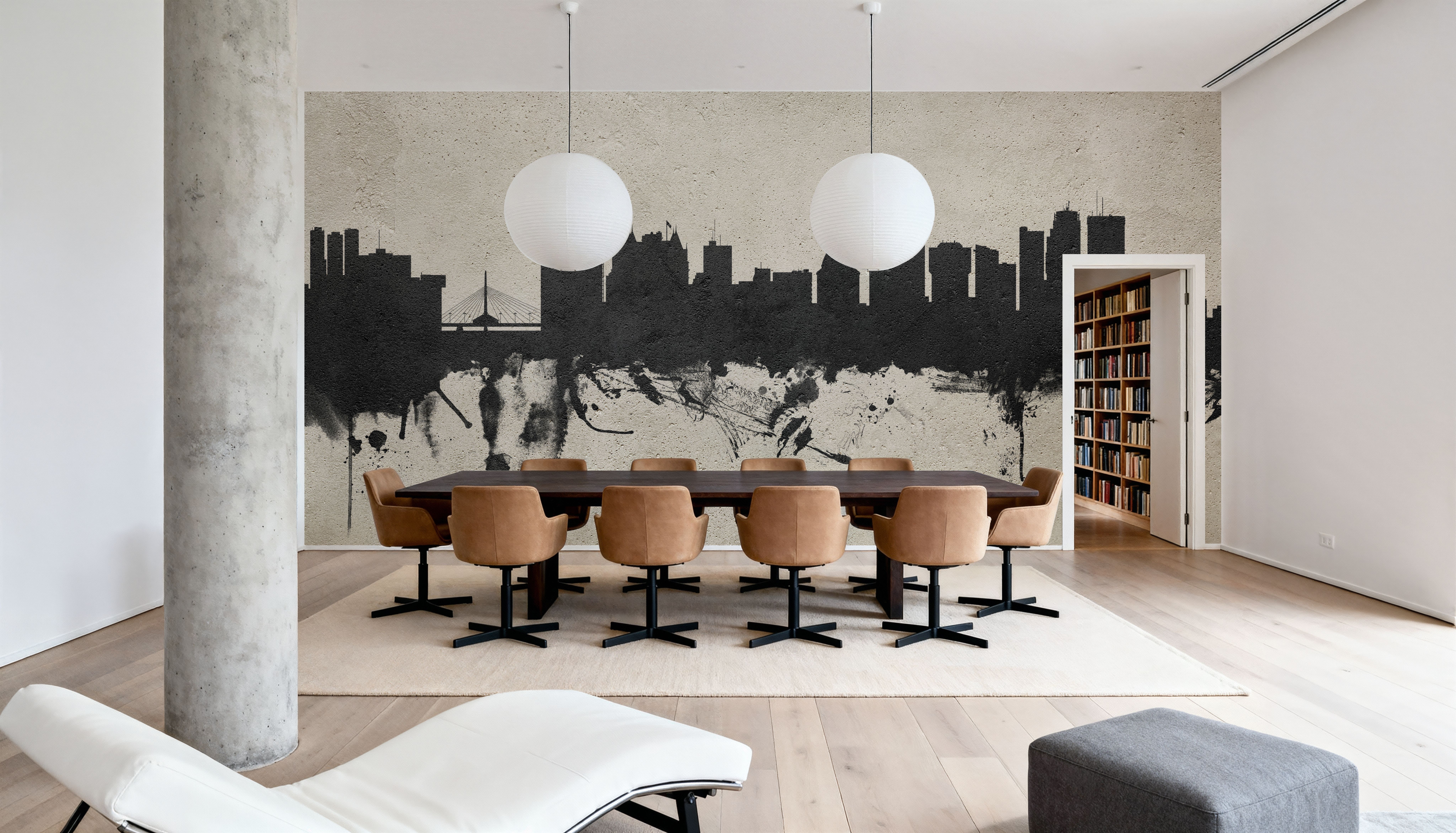 Winnipeg Canada Skyline Concrete