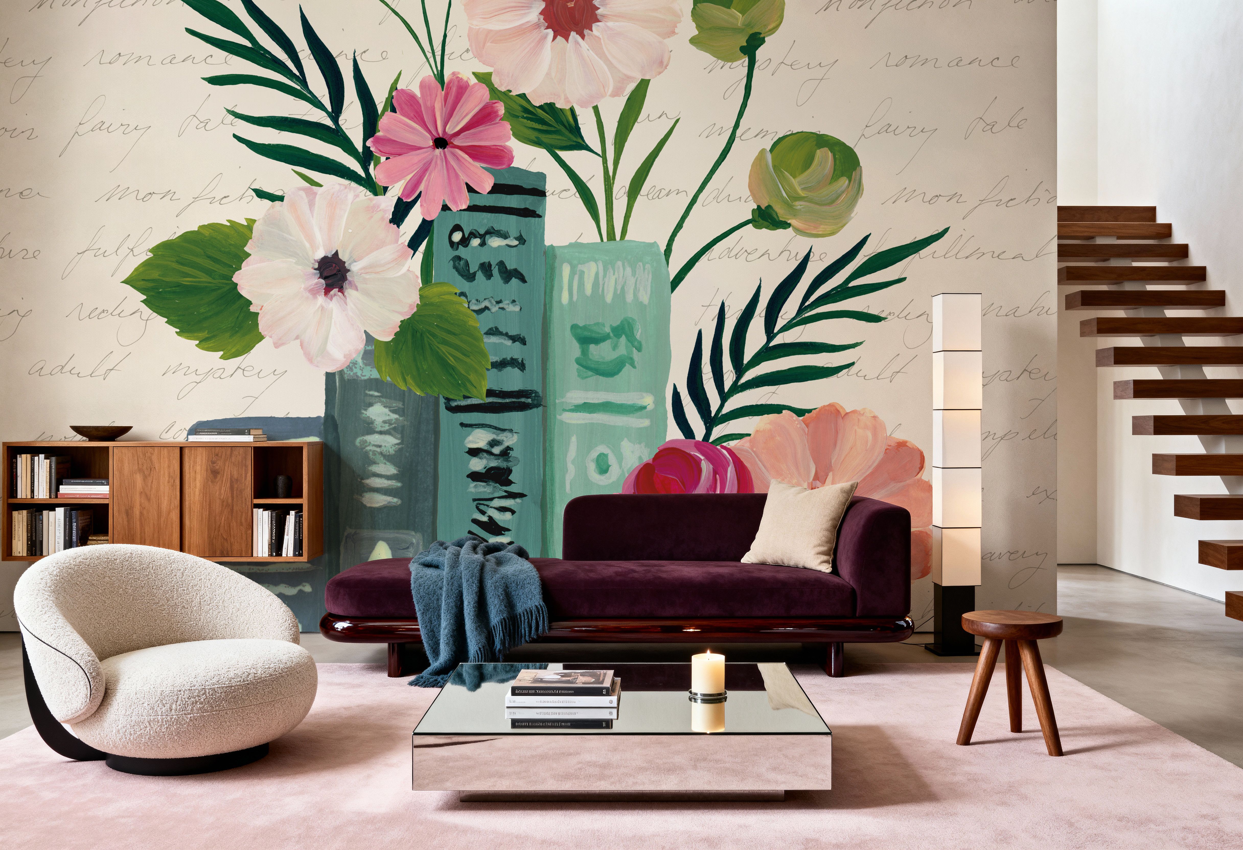 Blooming Books III, Wallpaper