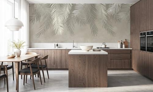 Palms Above, Sage Green