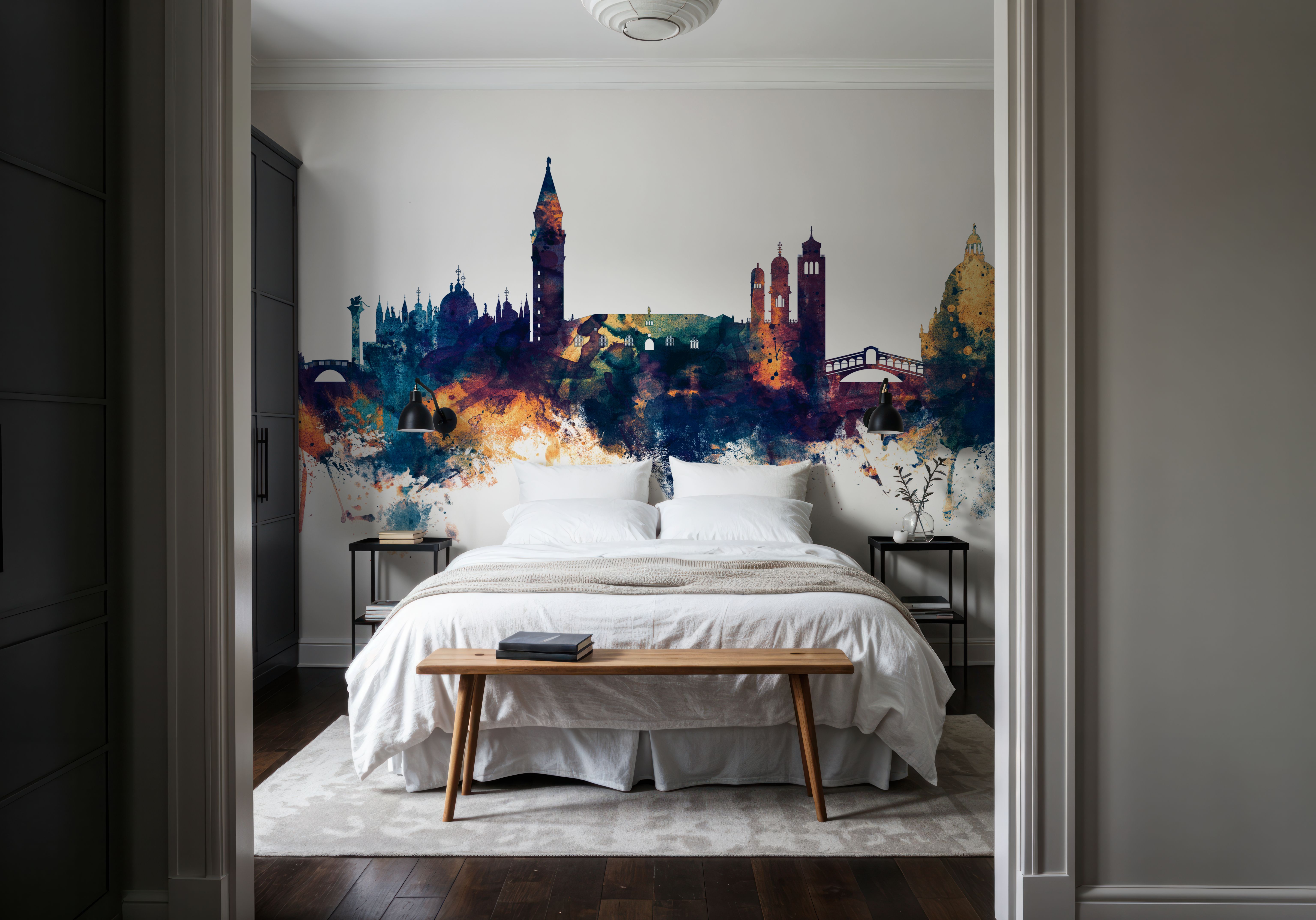 Venice Itay Skyline Blue & Bronze