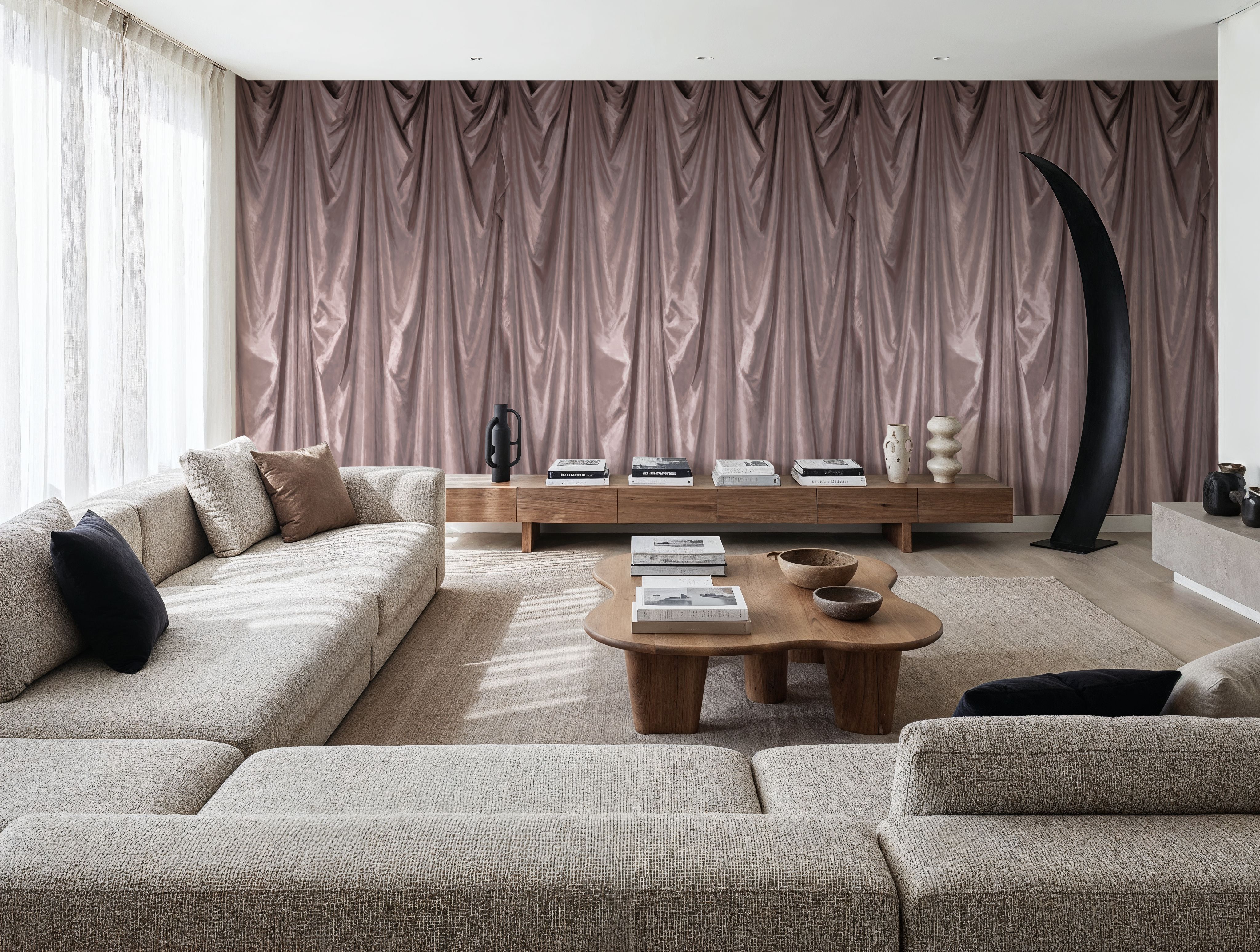 Medici Drapes, Dusty Rose