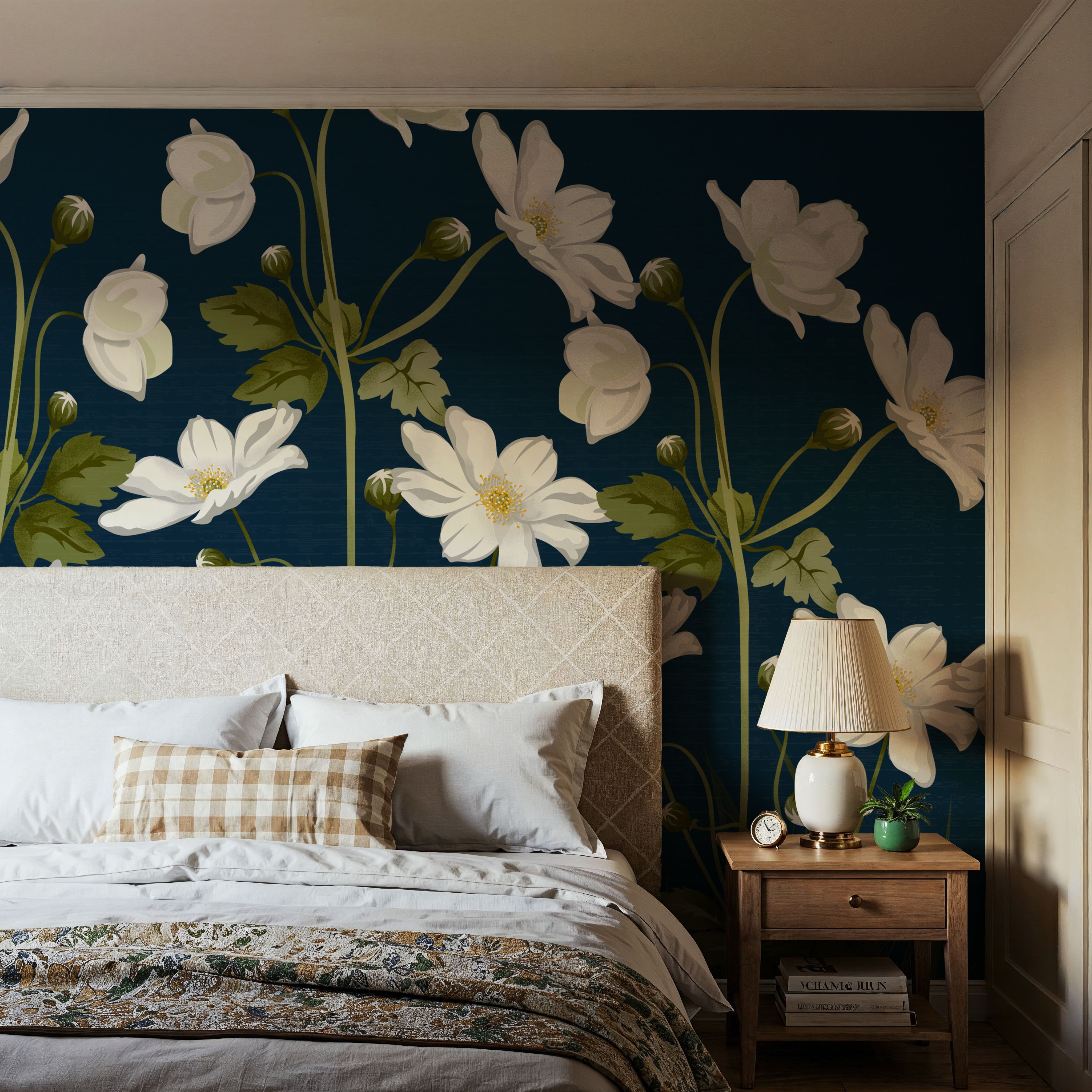 White Anemones, Denim