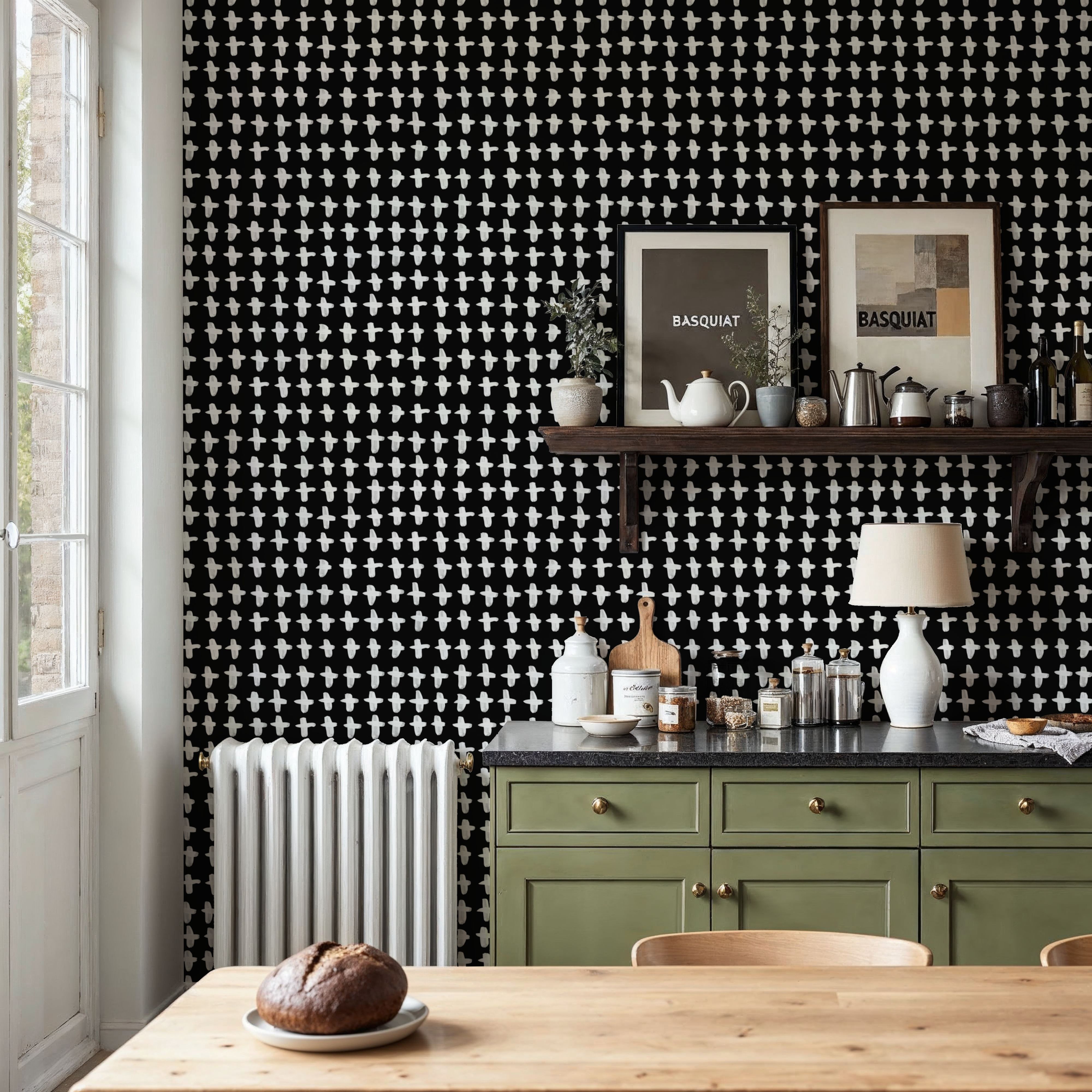 Doodle Crosses Black