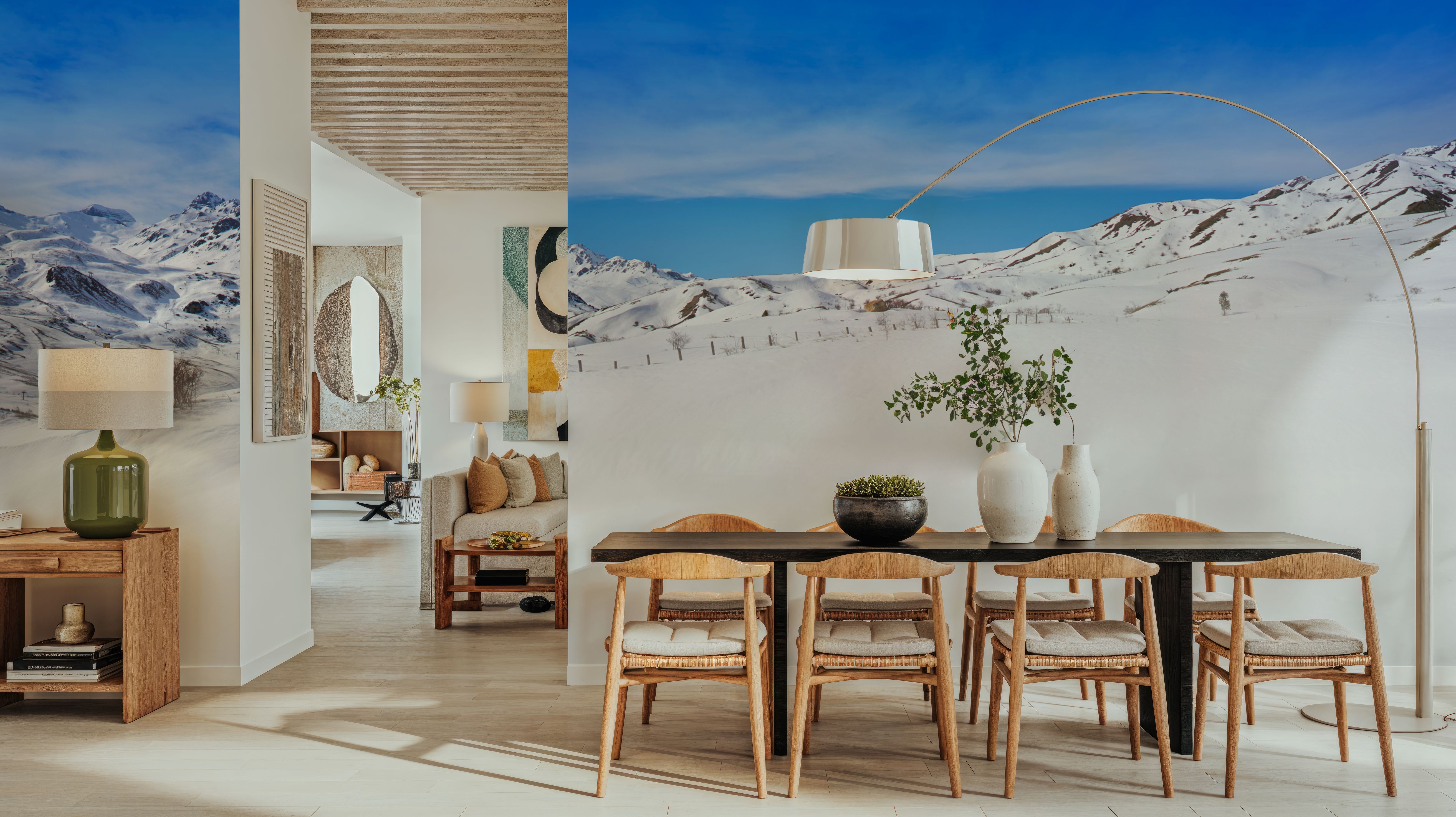 Alpine Serenity White Blue