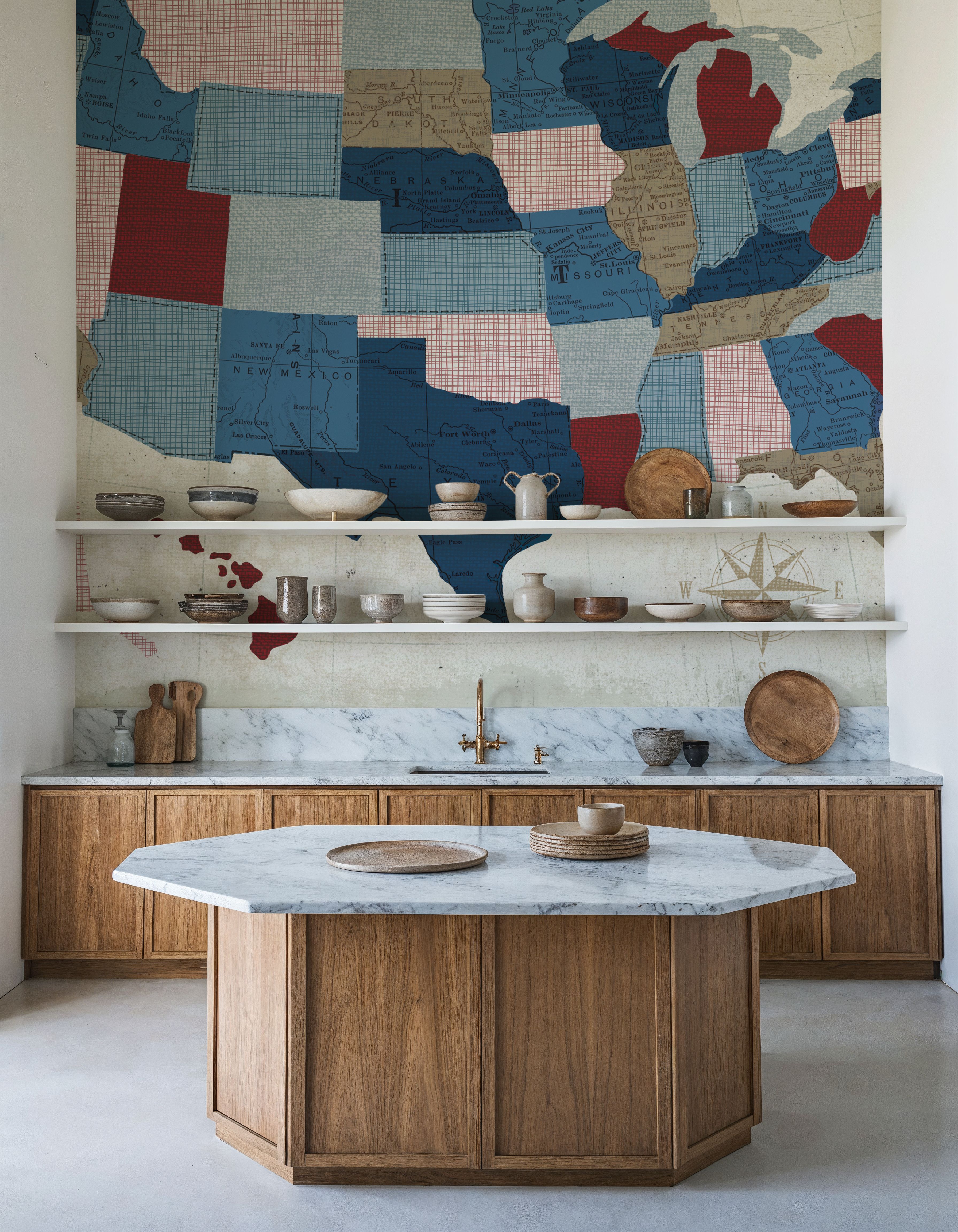 USA Modern Vintage Blue