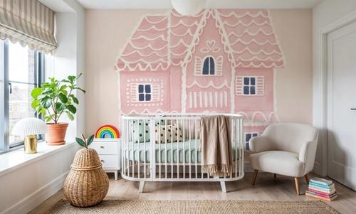 Gingerbread Dream House I Pink