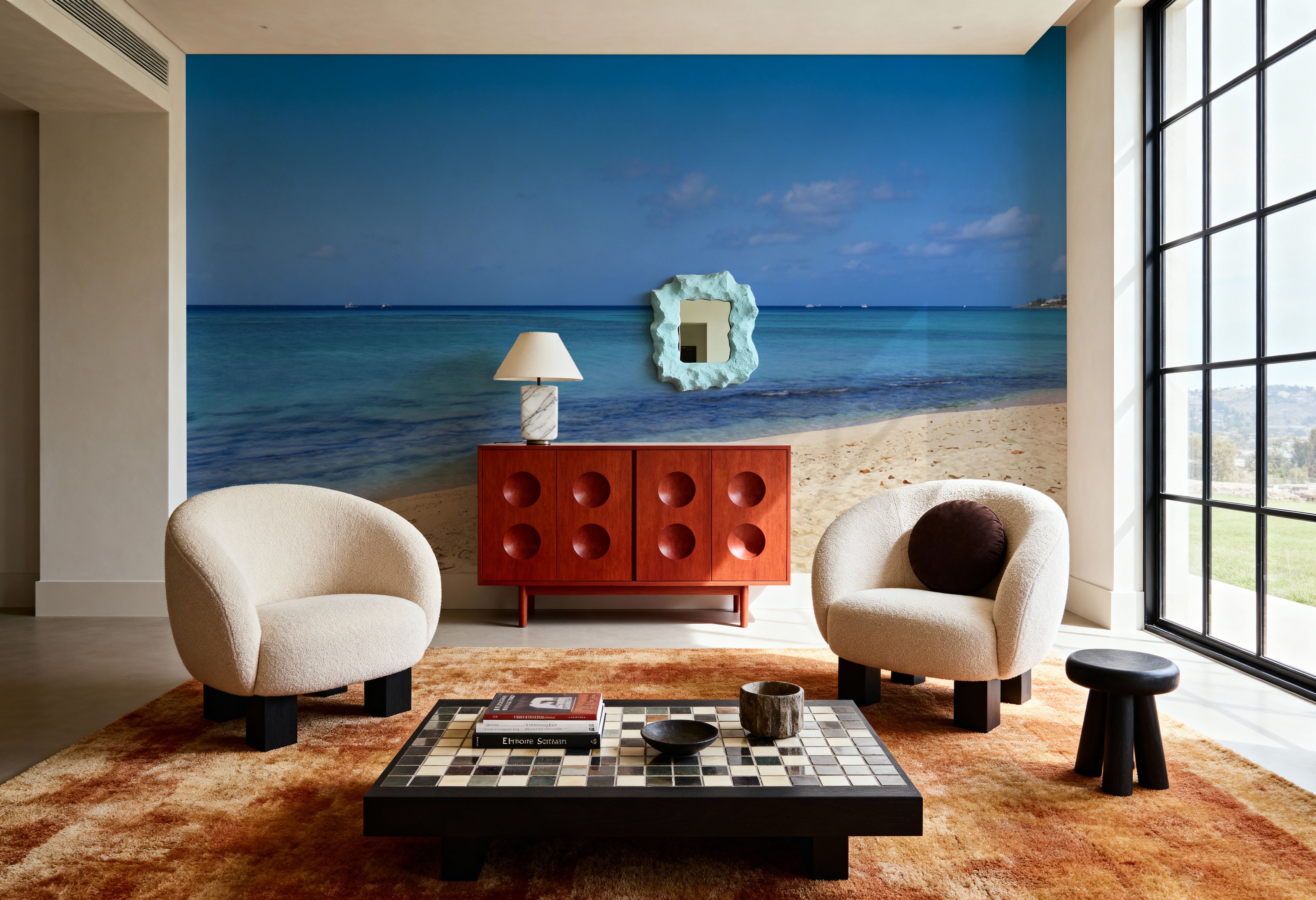 Serene Turquoise Haven, Wallpaper