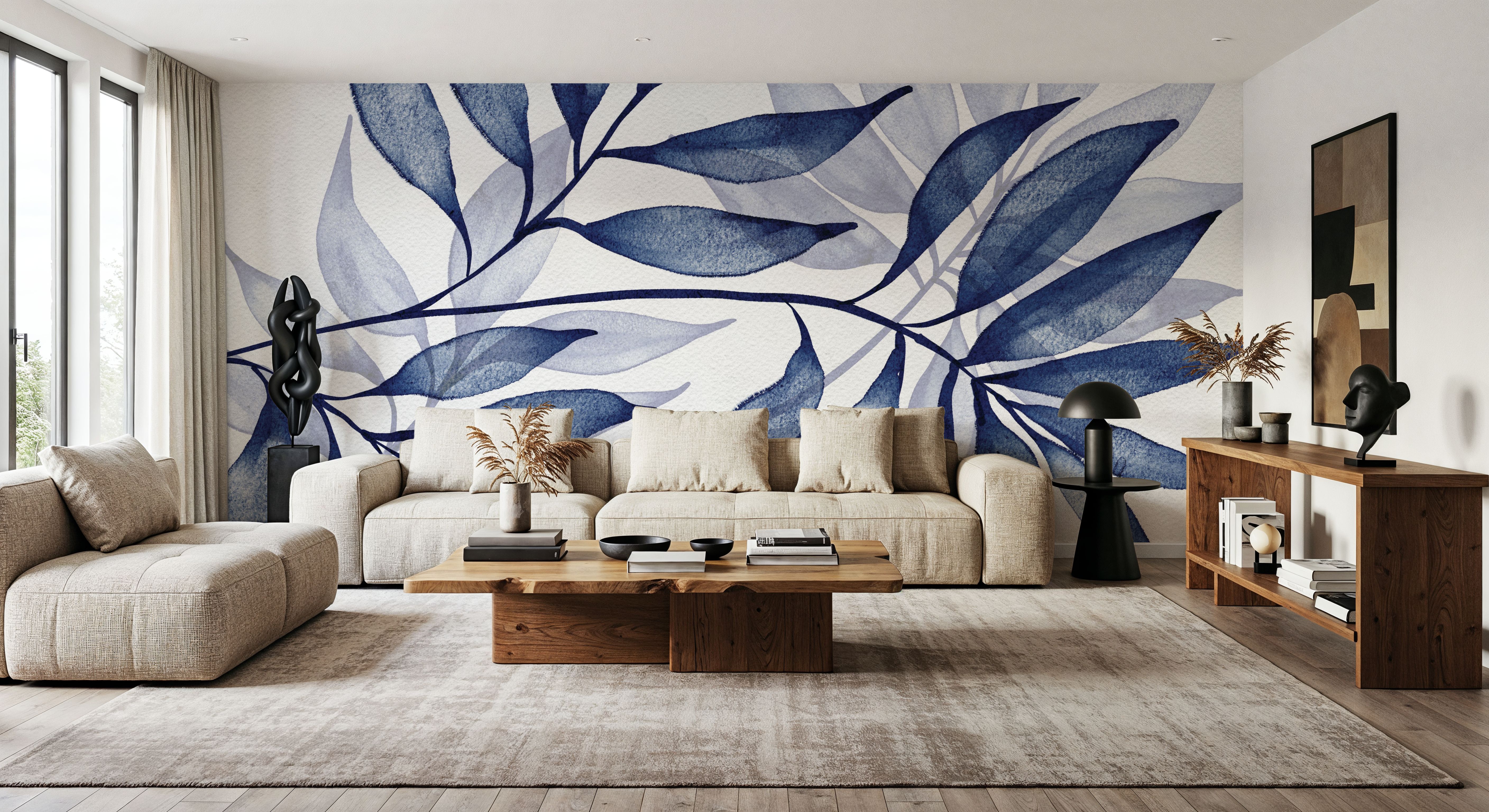 Soft Leaves I, Papier peint