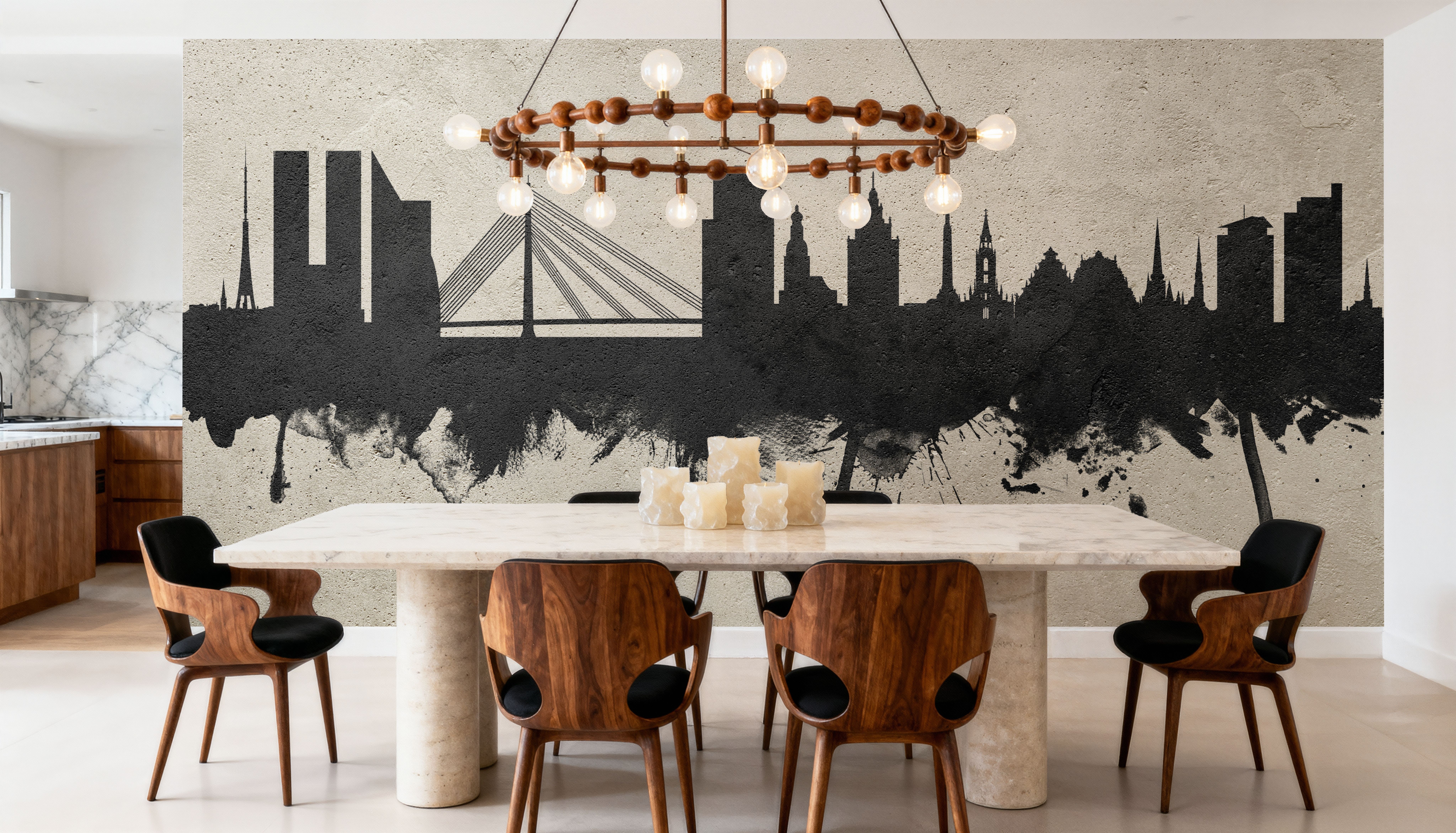 Riga Latvia Skyline Concrete, Wallpaper