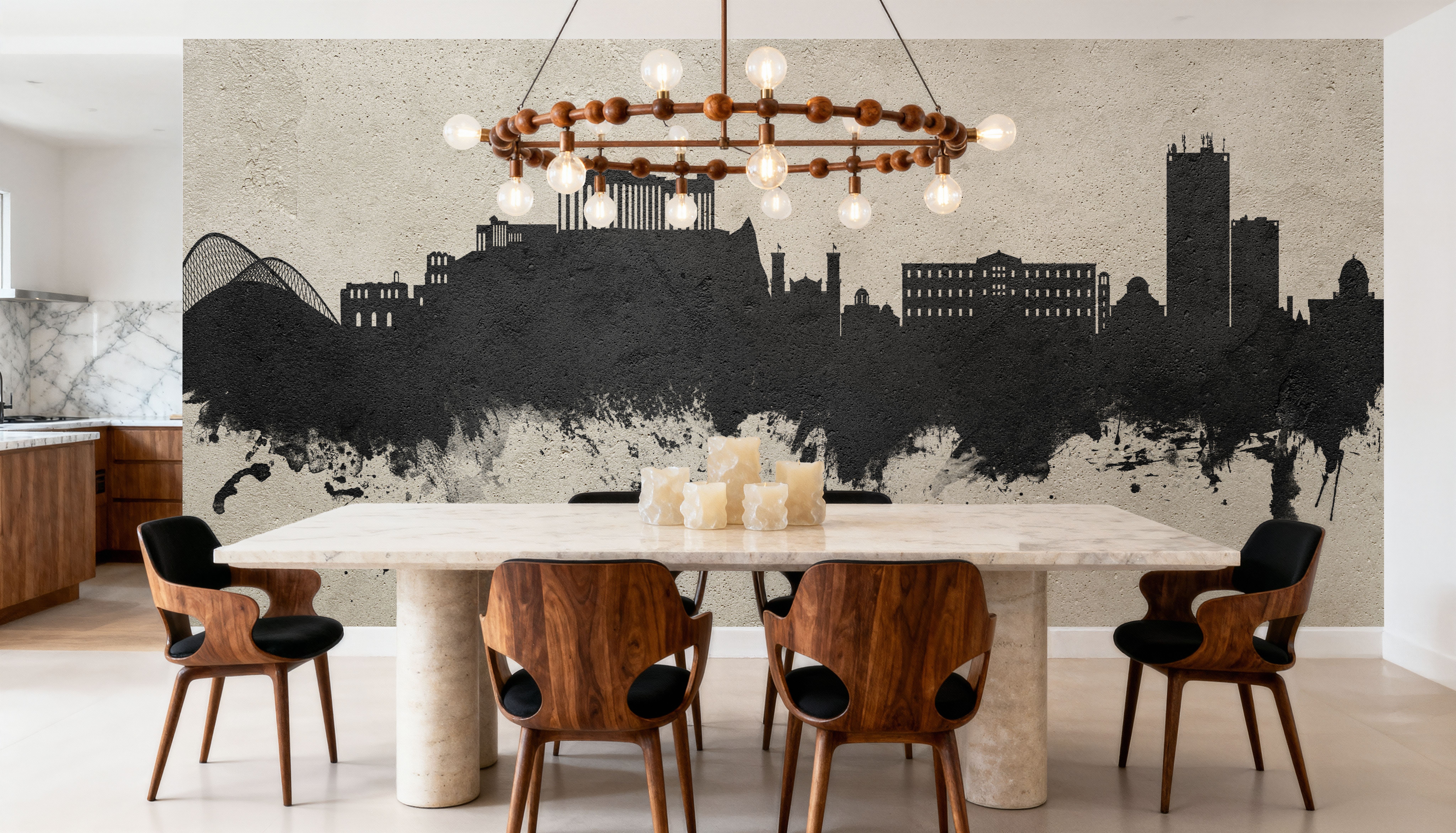 Athens Greece Skyline Concrete