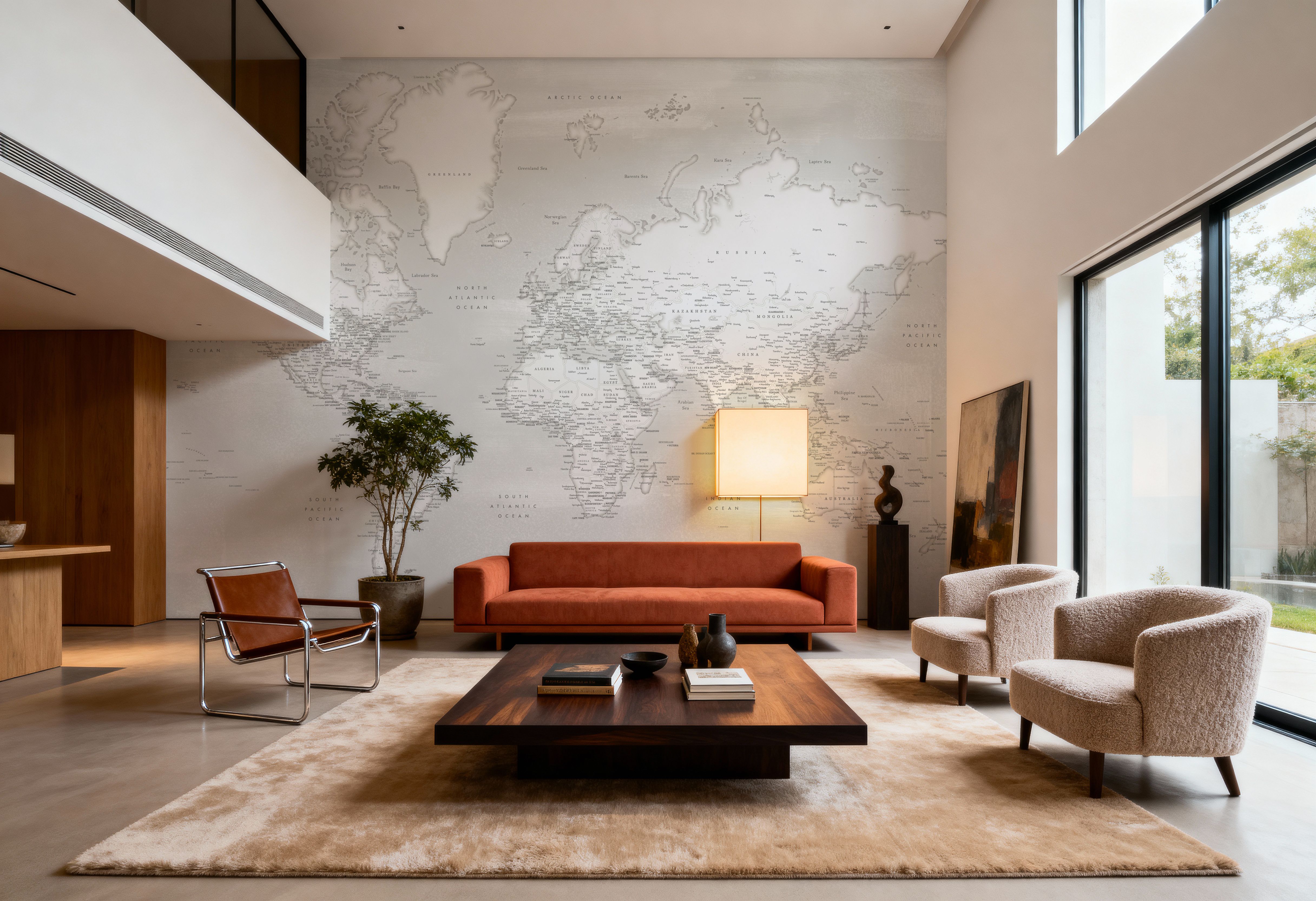 World Map Cities - Maeli Neutral