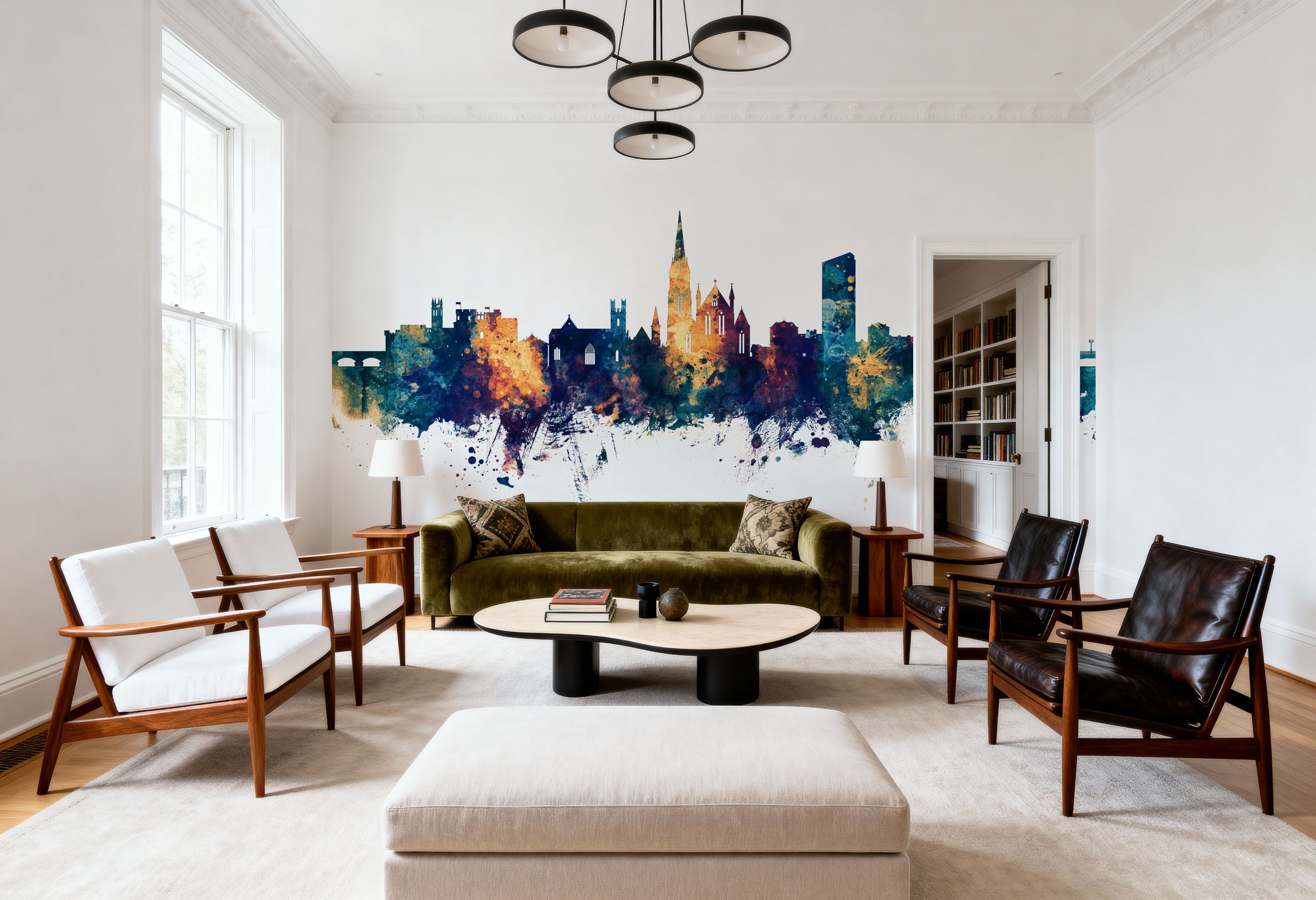 Limerick Ireland Skyline Blue & Bronze