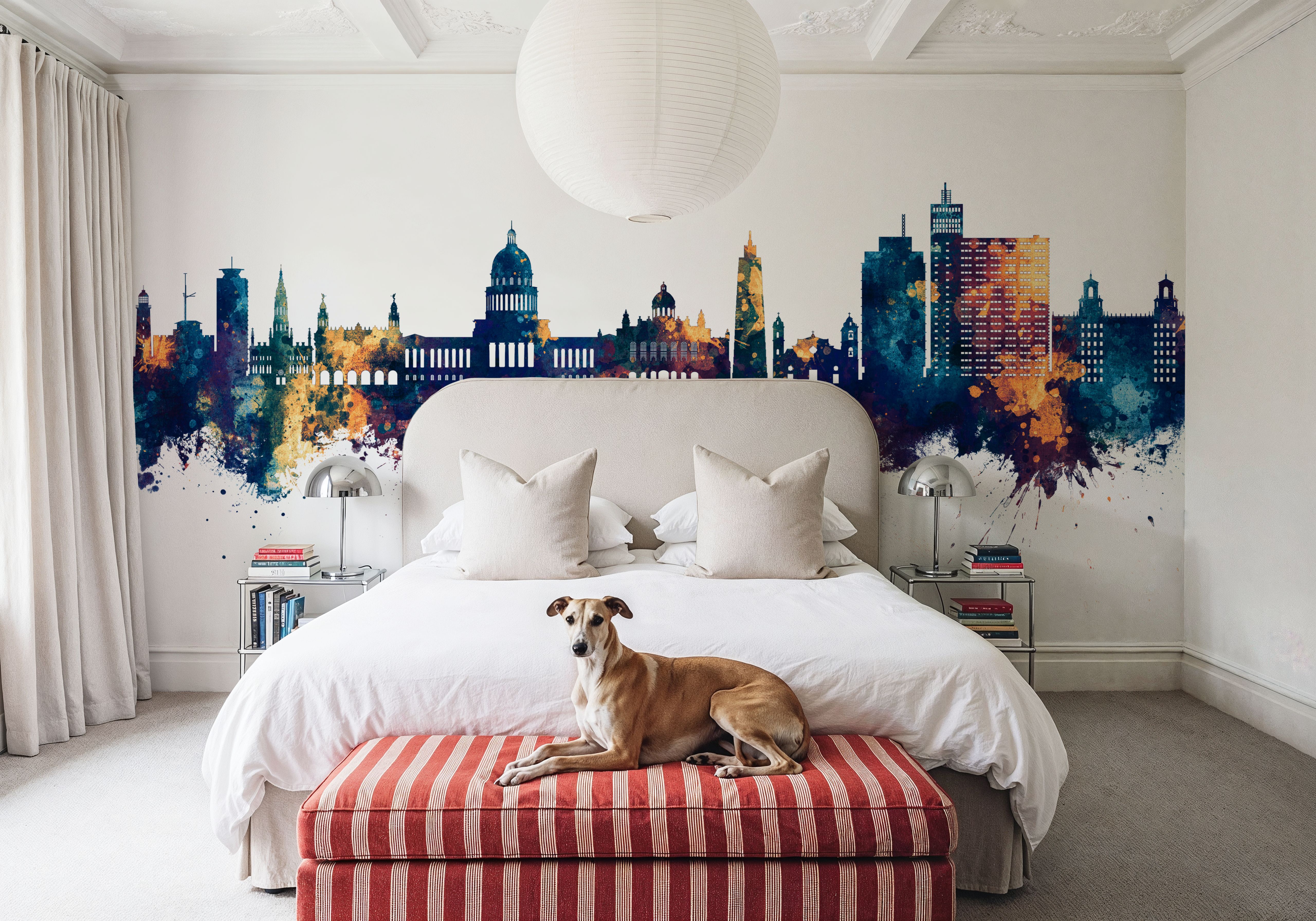 Havana Cuba Skyline Blue & Bronze