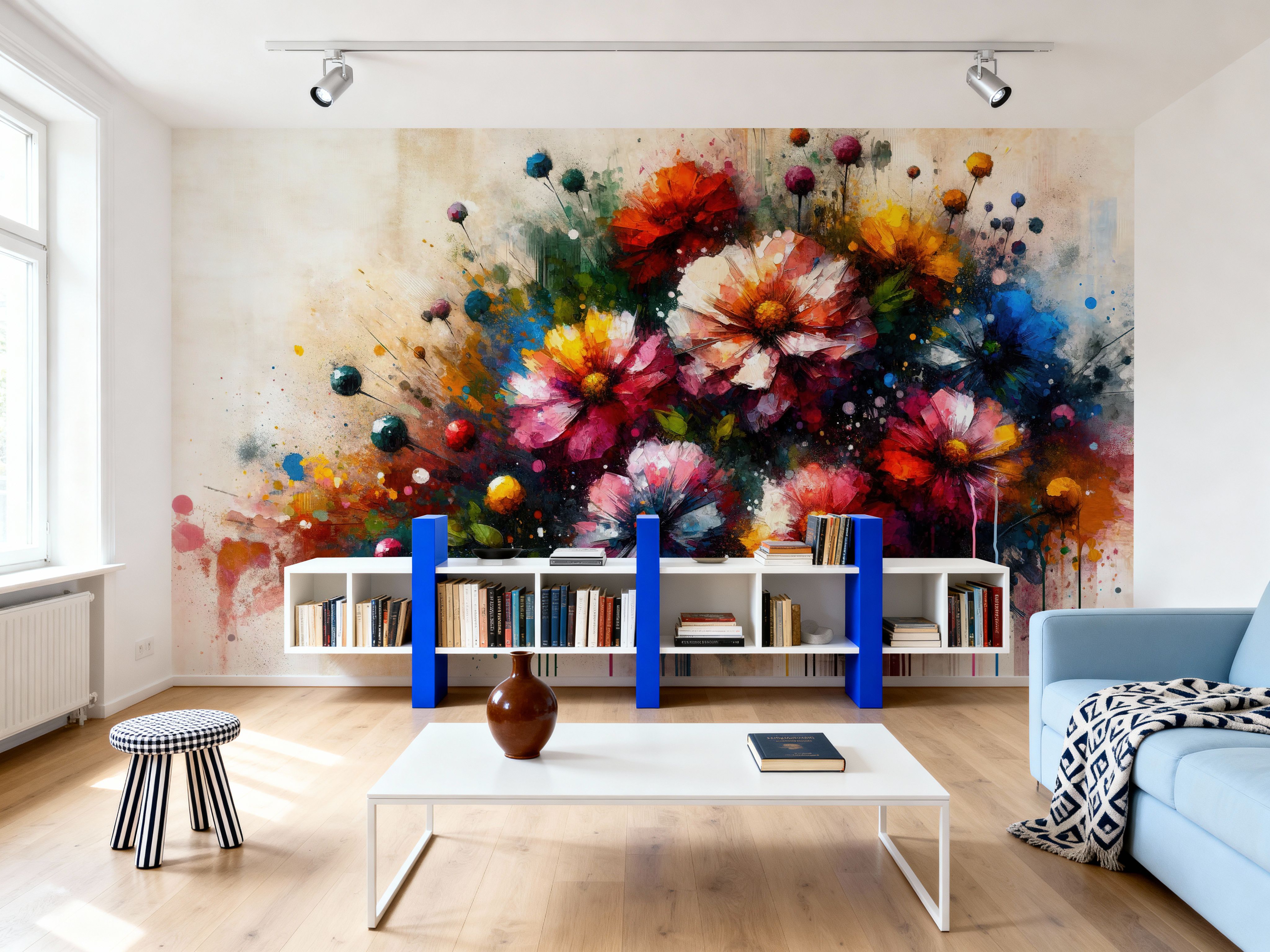 Watercolor Colorful Garden