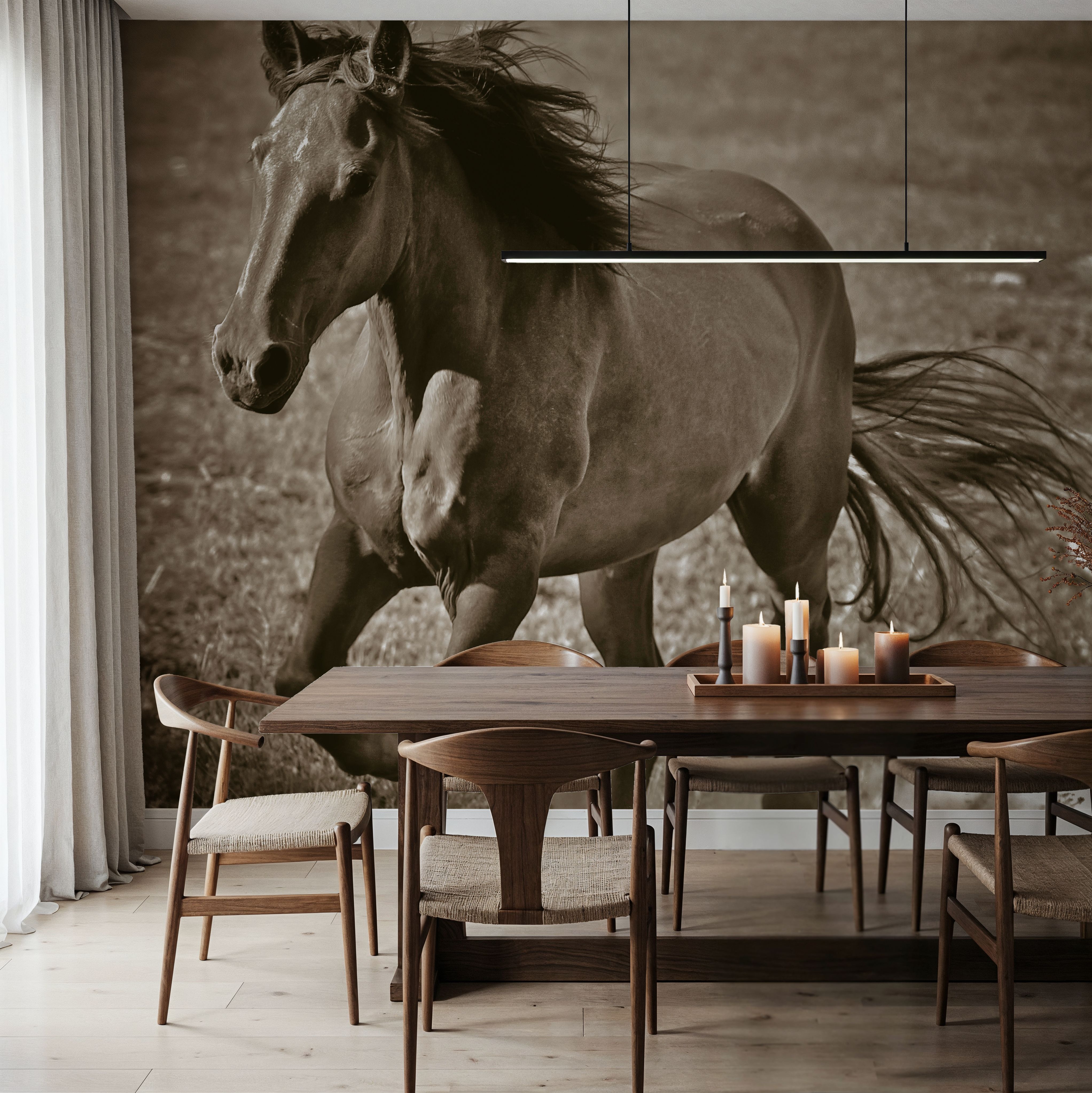 Horse Runner Sepia